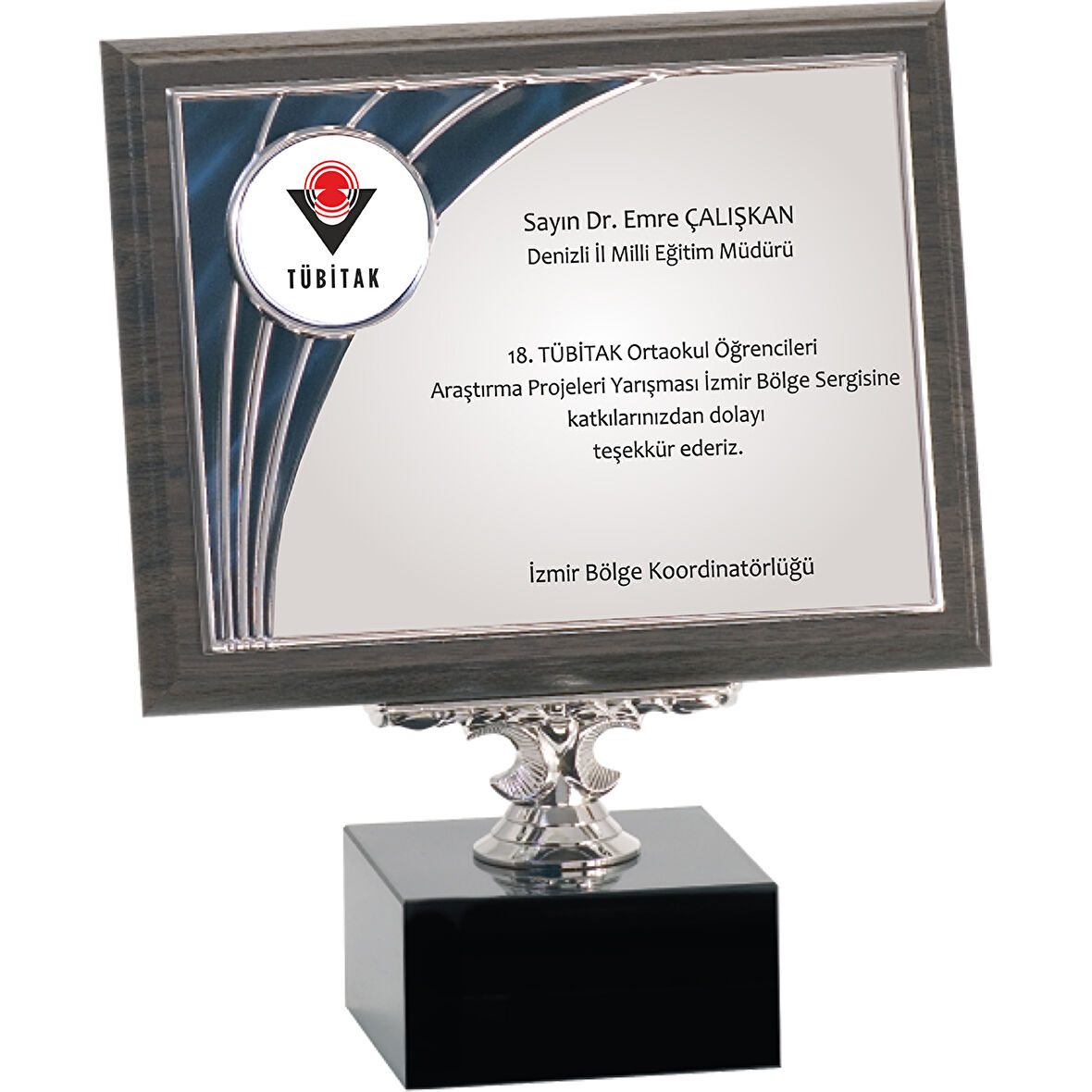 ODAK KUPA - Ahşap Plaketler - PL-080-M A - 18x24 cm