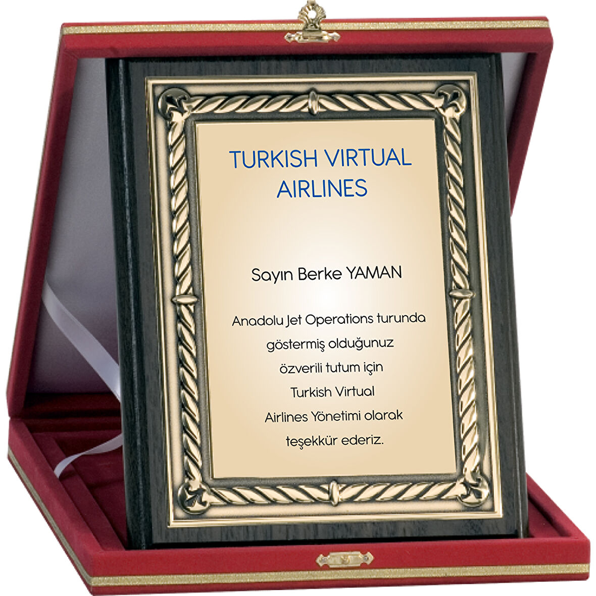 ODAK KUPA - Ahşap Plaketler - PL-081-M A - 18x24 cm