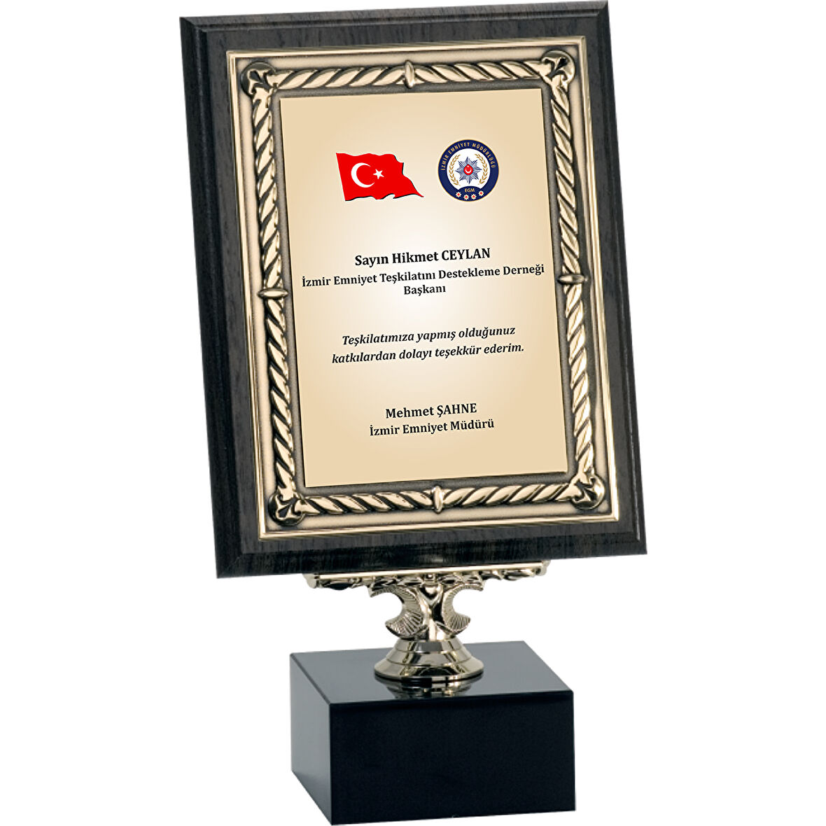 ODAK KUPA - Ahşap Plaketler - PL-082-M A - 18x24 cm