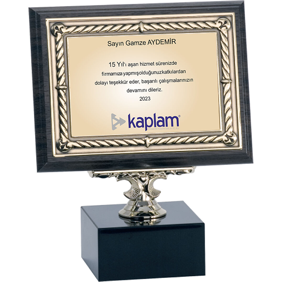 ODAK KUPA - Ahşap Plaketler - PL-084-M B - 15x20 cm