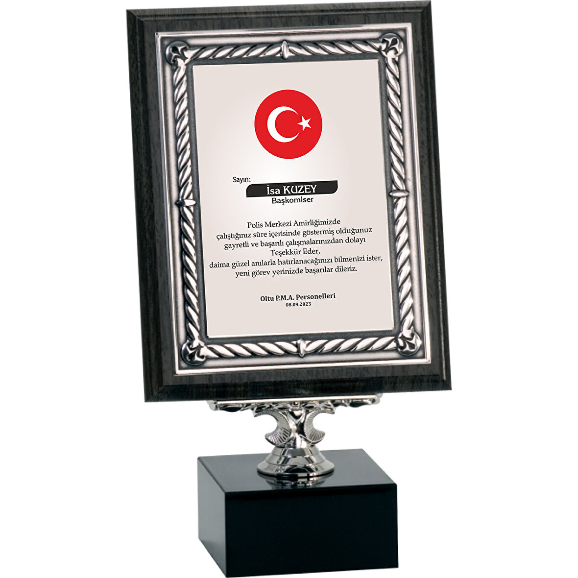 ODAK KUPA - Ahşap Plaketler - PL-086-M A - 18x24 cm