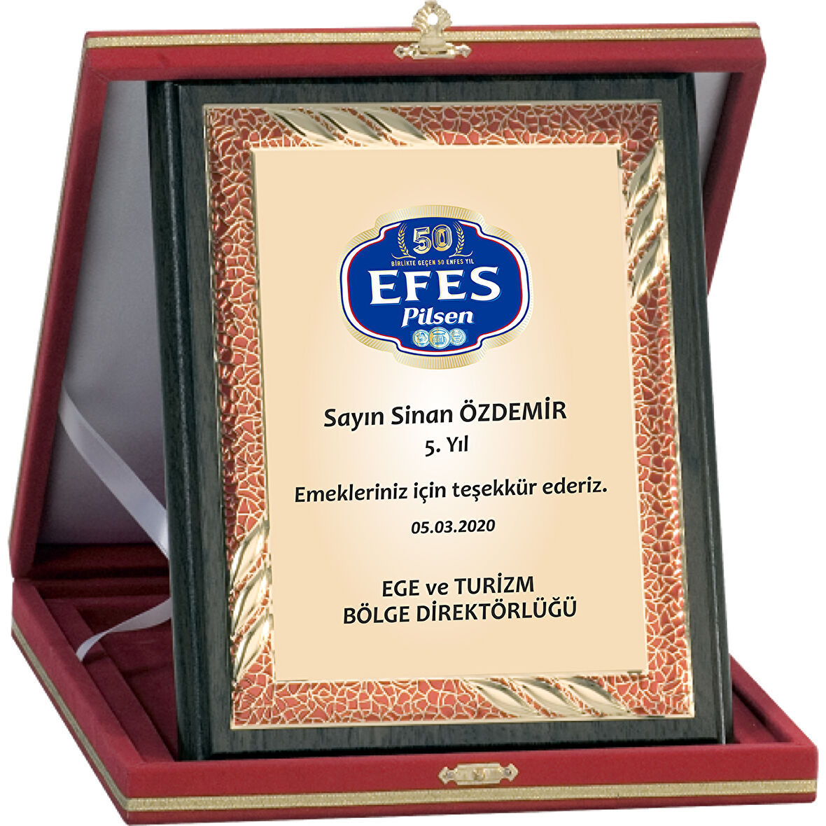 ODAK KUPA - Ahşap Plaketler - PL-093-M A - 18x24 cm