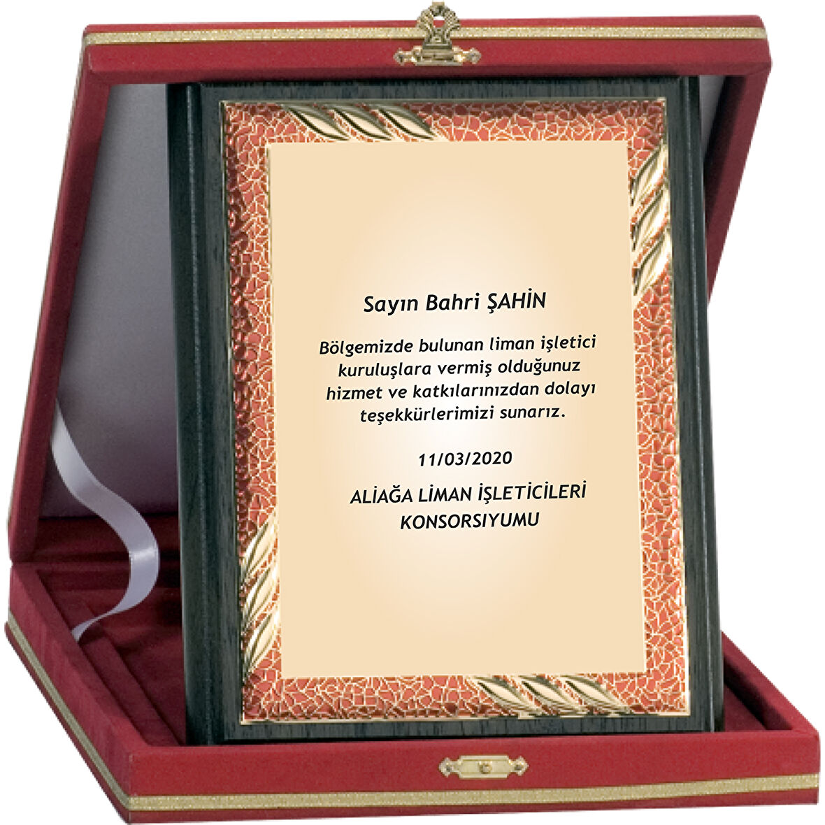 ODAK KUPA - Ahşap Plaketler - PL-093-M B - 15x20 cm
