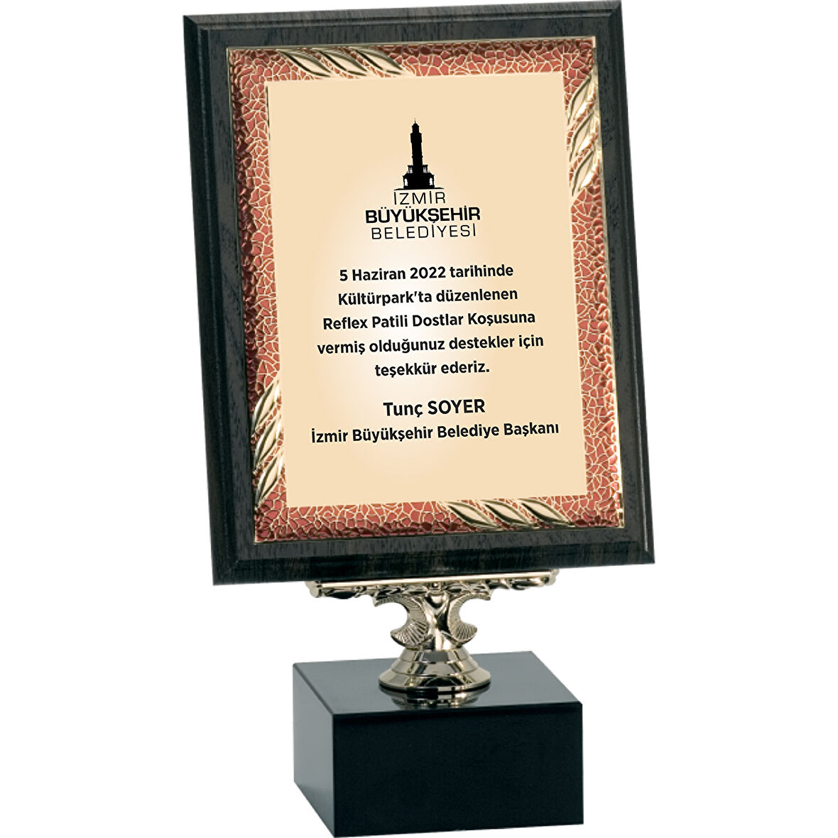 ODAK KUPA - Ahşap Plaketler - PL-094-M A - 18x24 cm