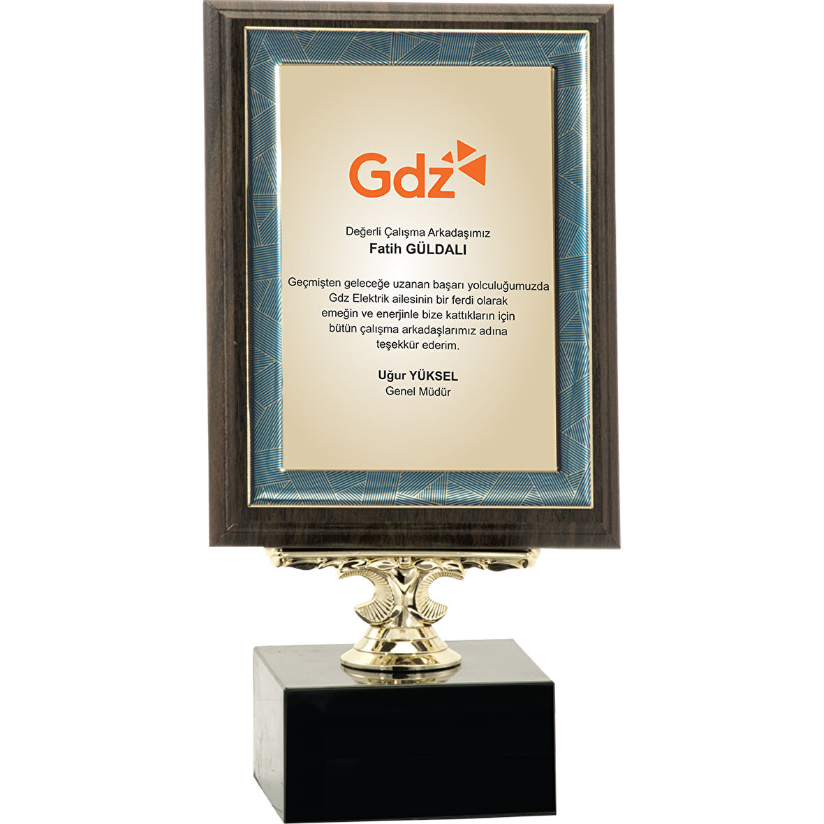 ODAK KUPA - Ahşap Plaketler - PL-122-M A - 15x20 cm