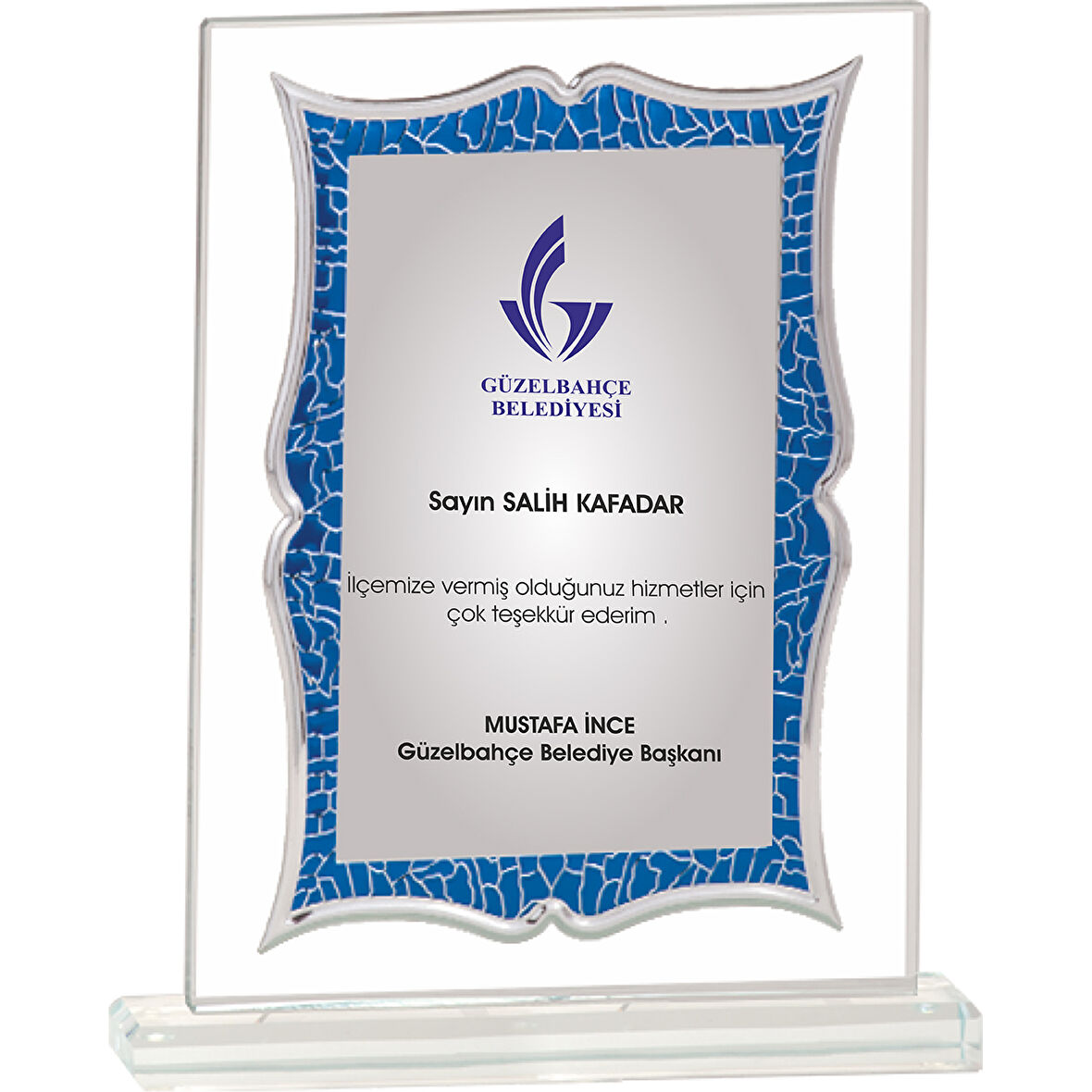 ODAK KUPA - Cam Plaketler - CM-042-M B - 18x21 cm