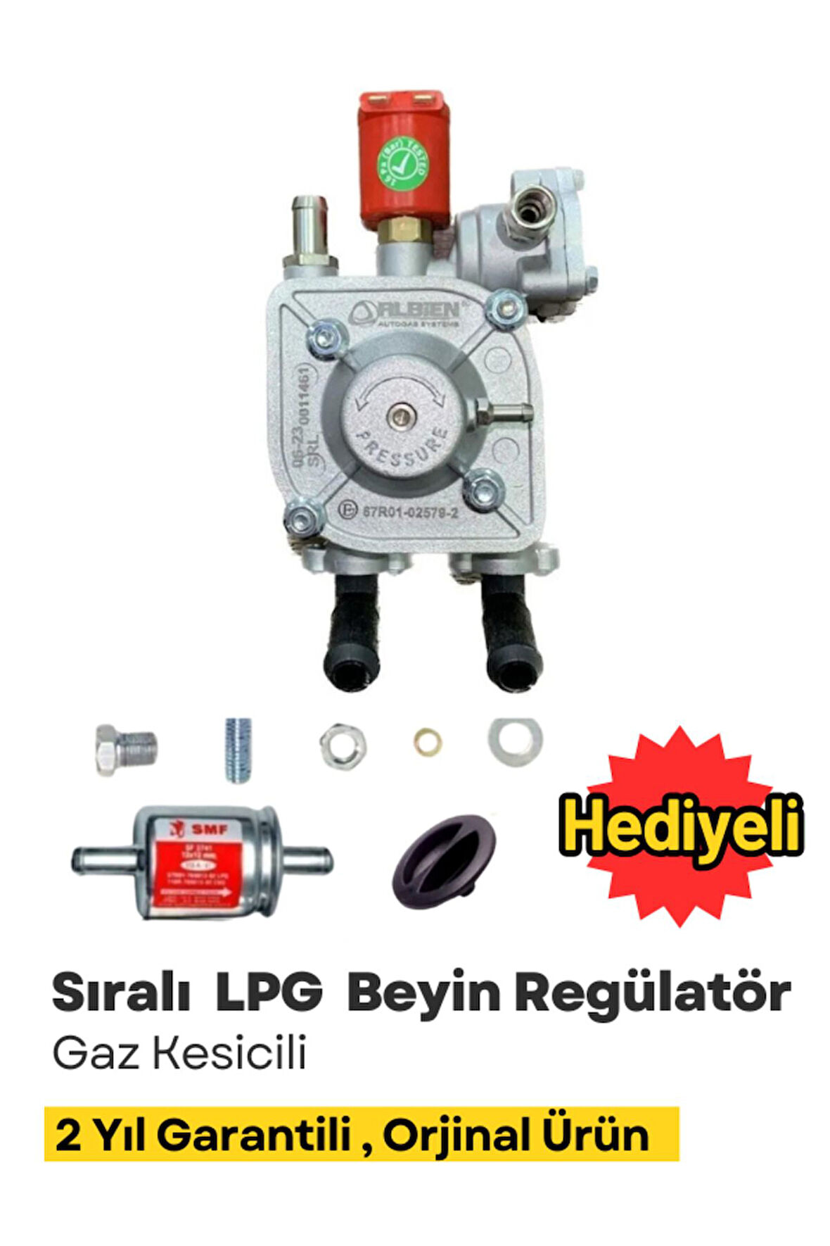 Sıralı Sistem LPG Beyin Regülatör Gaz Kesicili   Atiker Zavoli Cangas Aldesa Mimgas Uyumlu