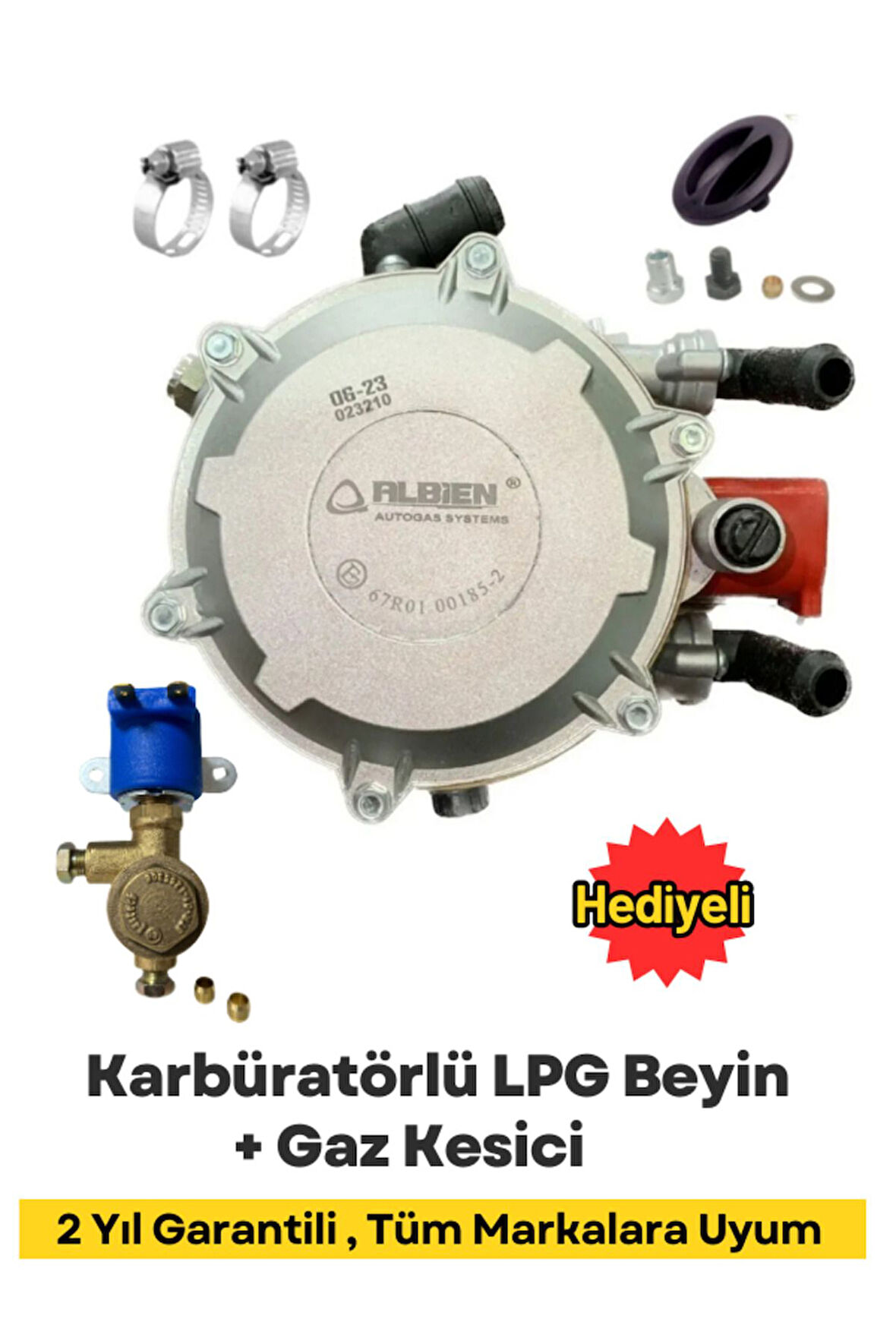 LPG Karbüratörlü Beyin ve Gaz Kesici  Set   Tüm Araçlara Uygun