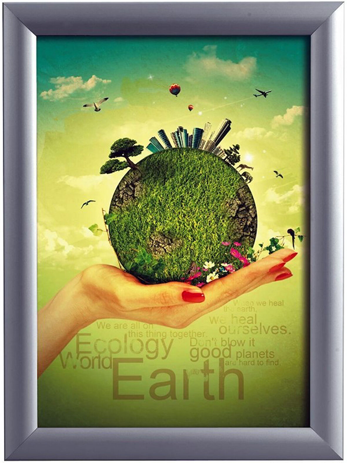 B2 50X70 cm Gönye Köşe Alüminyum Aç Kapa Çerçeve