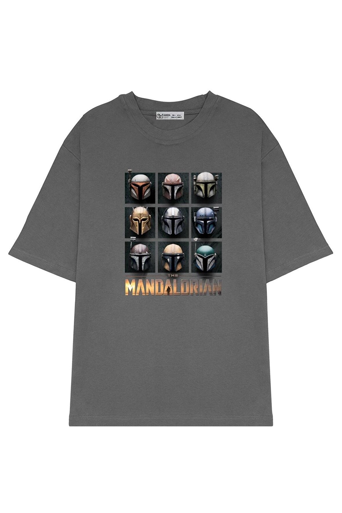 Unisex Oversize T-shirt Mandalorian Helmets