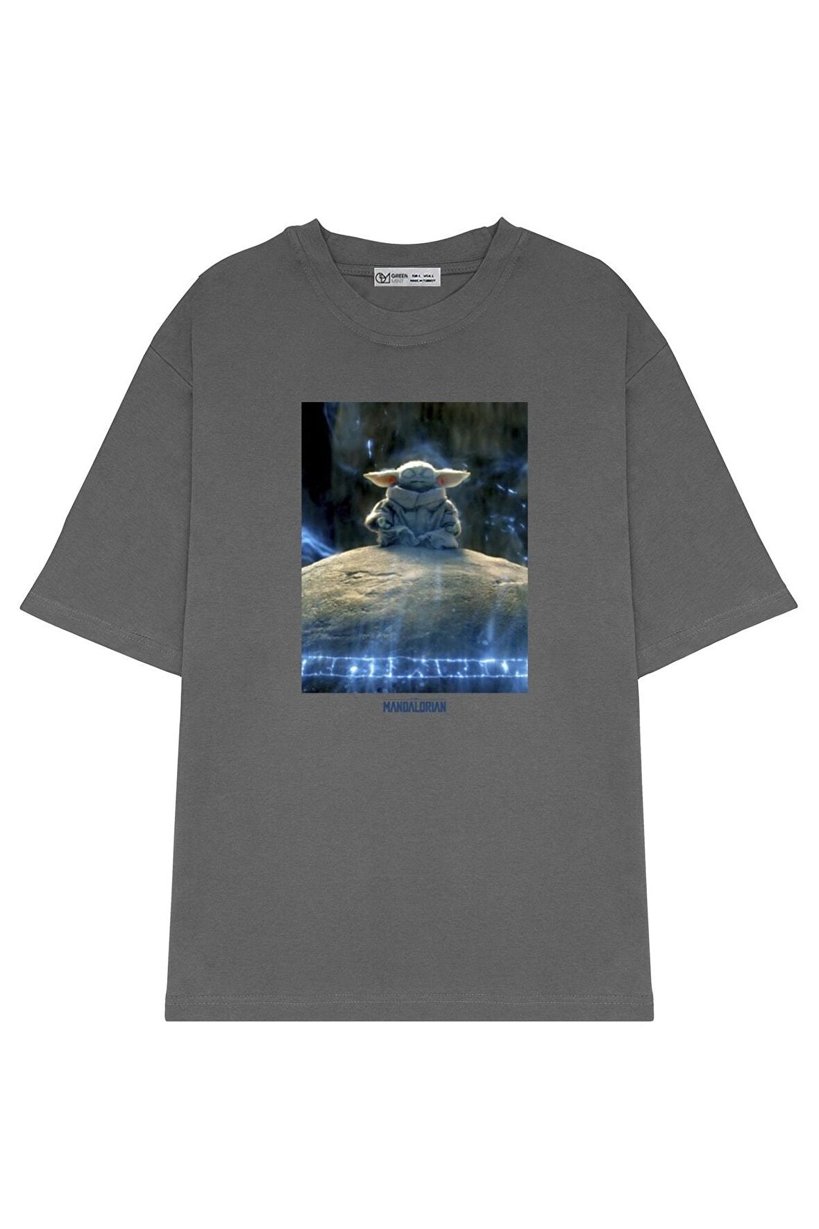 Unisex Oversize T-shirt Star Wars Mandalorian The Child Meditation
