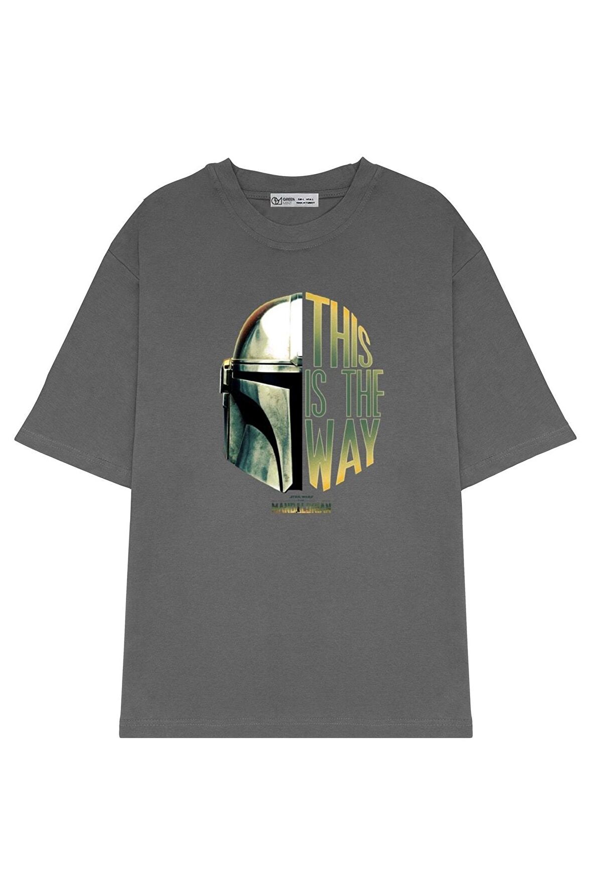 Unisex Oversize T-shirt The Mandalorian This Is The Way Helmet