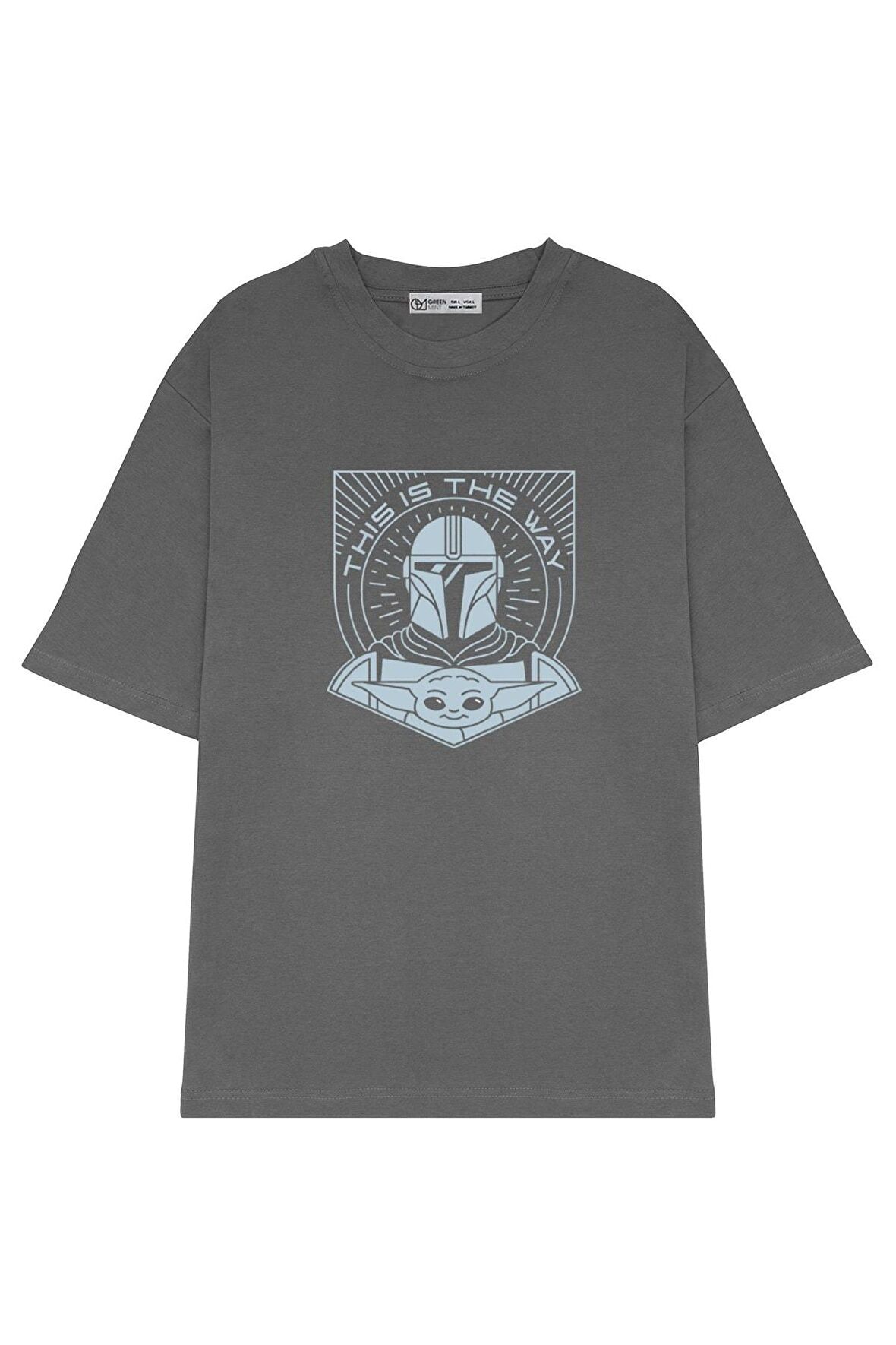 Unisex Oversize T-shirt The Mandalorian This Is The Way Line Art