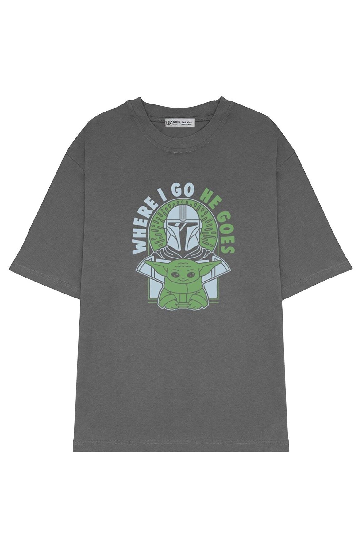 Unisex Oversize T-shirt The Mandalorian Where I Go
