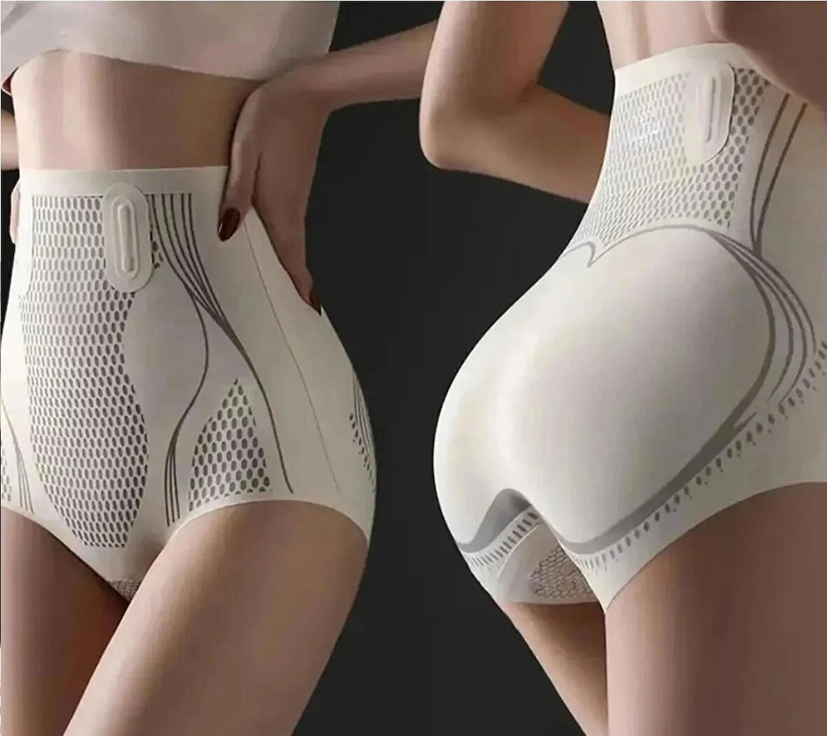 Buz İpek Korse İyonizer Korse Külot Lazer Kesim Korse V-Kontrol Popo Sıkılaştırıcı