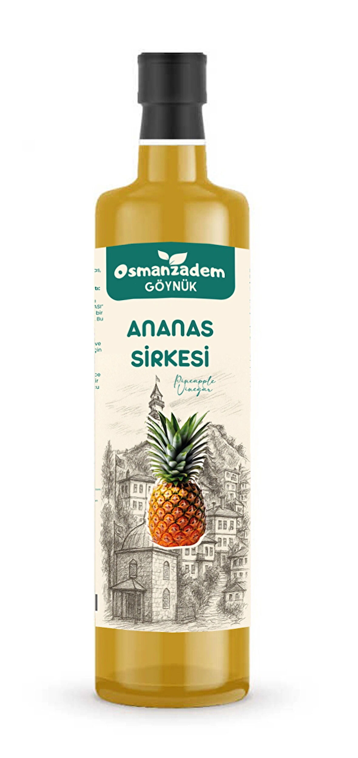 Bromelain Gücüyle %100 Doğal Fermente Ananas Sirkesi