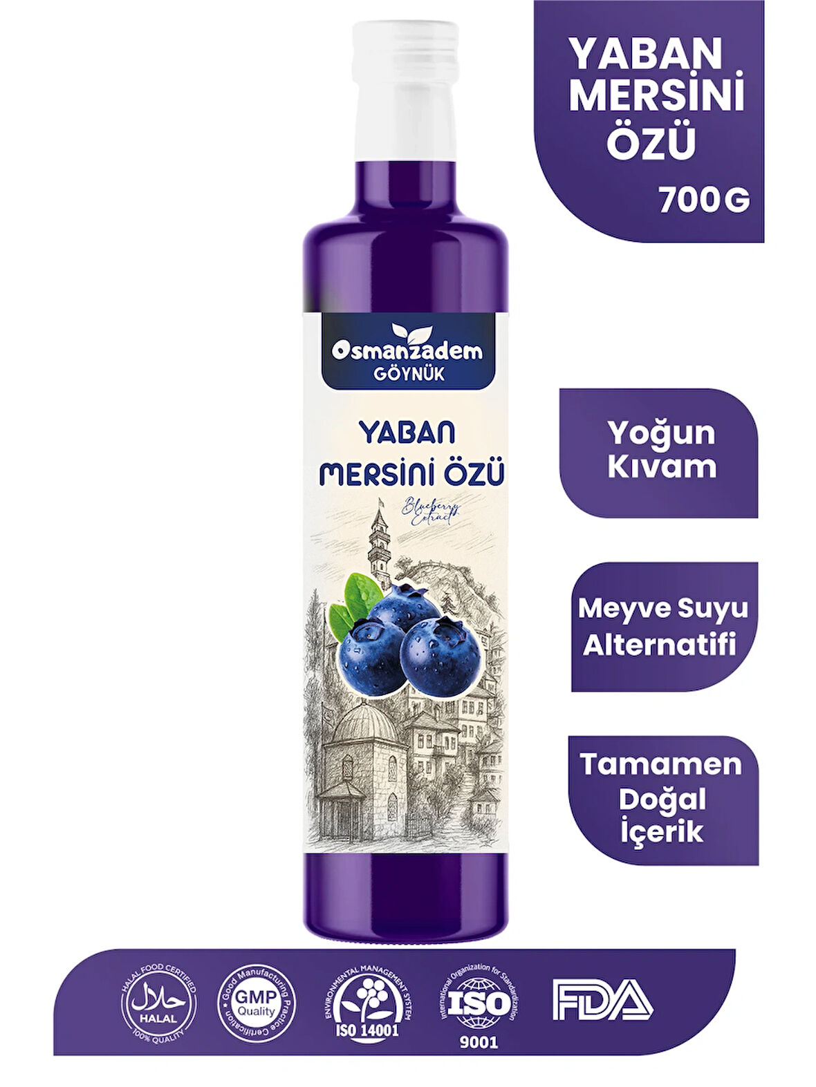 Göz ve Beyin Sağlığı: %100 Doğal Yaban Mersini Özü