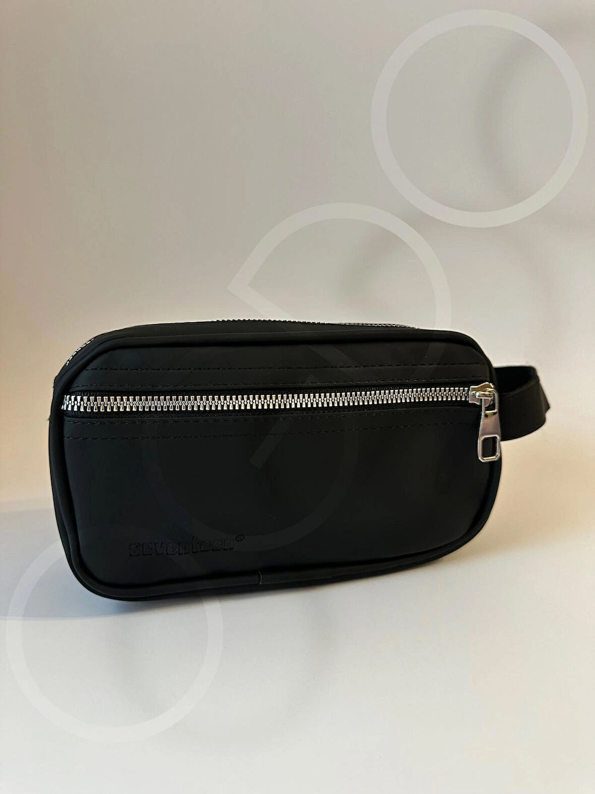 OGDO - Erkek Siyah Deri Portföy Clutch ve Günlük El Çantası - 5011