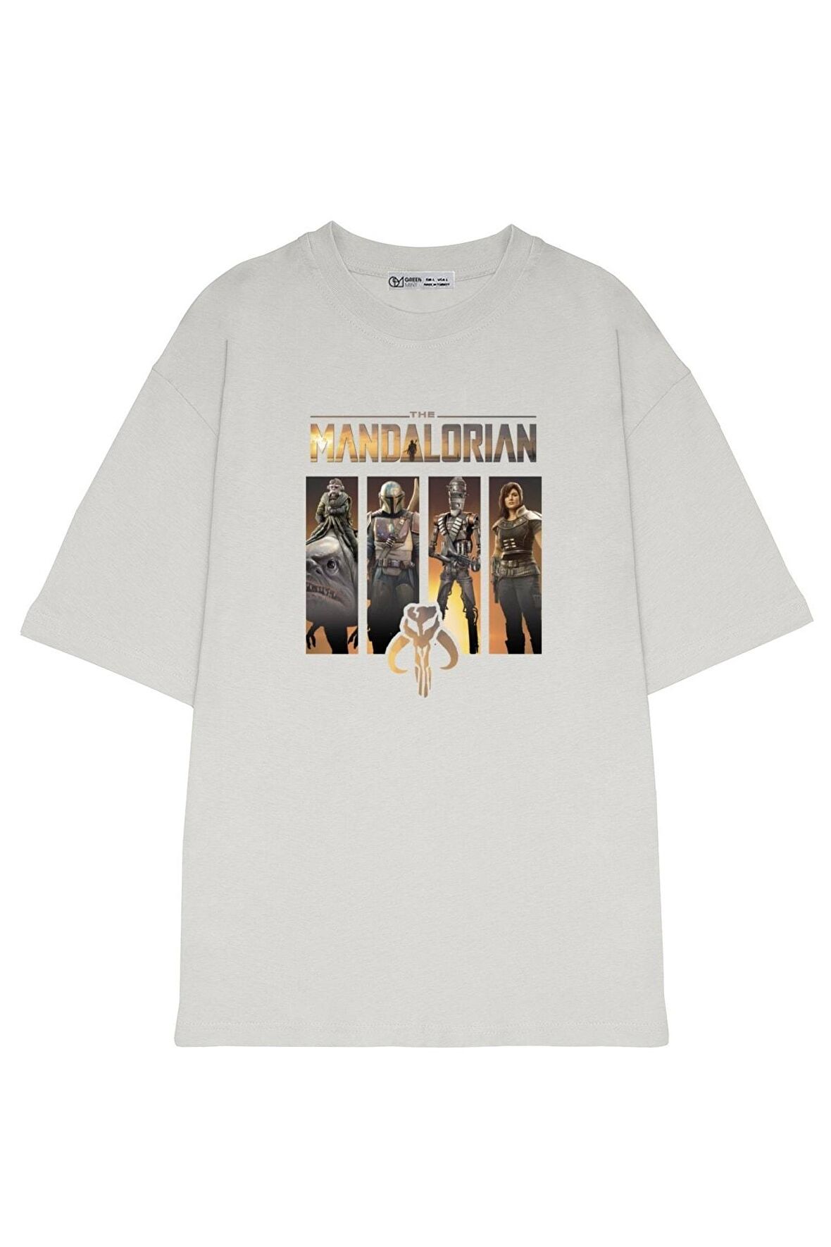 Unisex Oversize T-shirt Mandalorian Panel