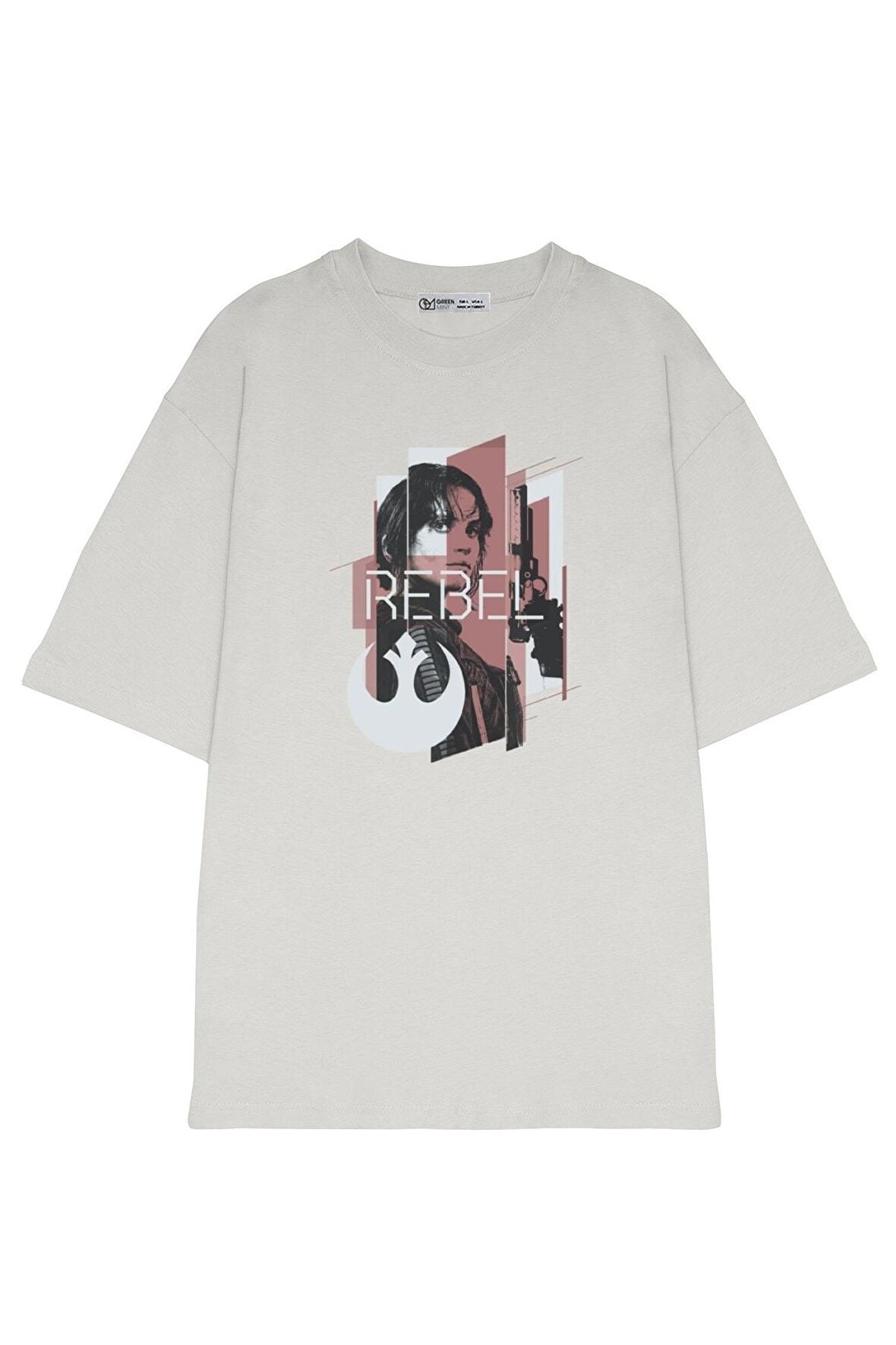 Unisex Oversize T-shirt Rebel In Red