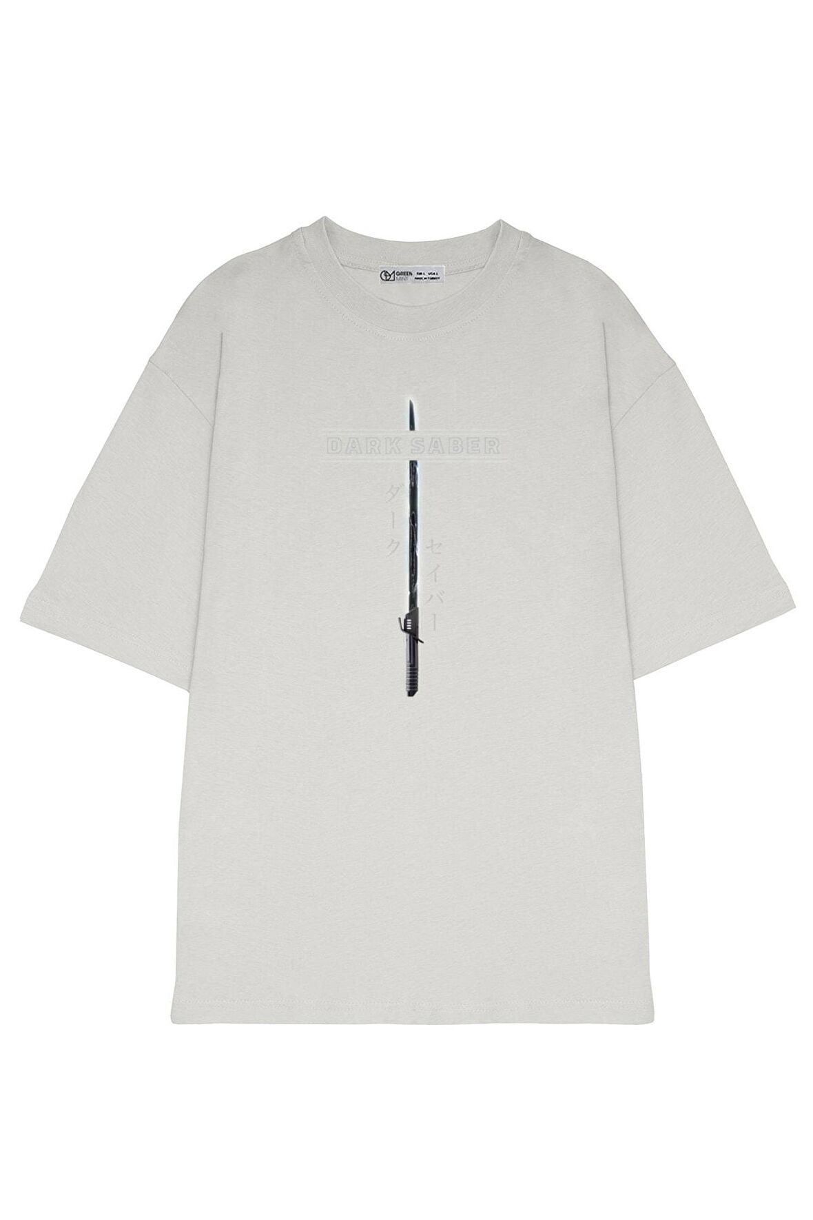 Unisex Oversize T-shirt Star Wars Mandalorian Darksaber Katakana