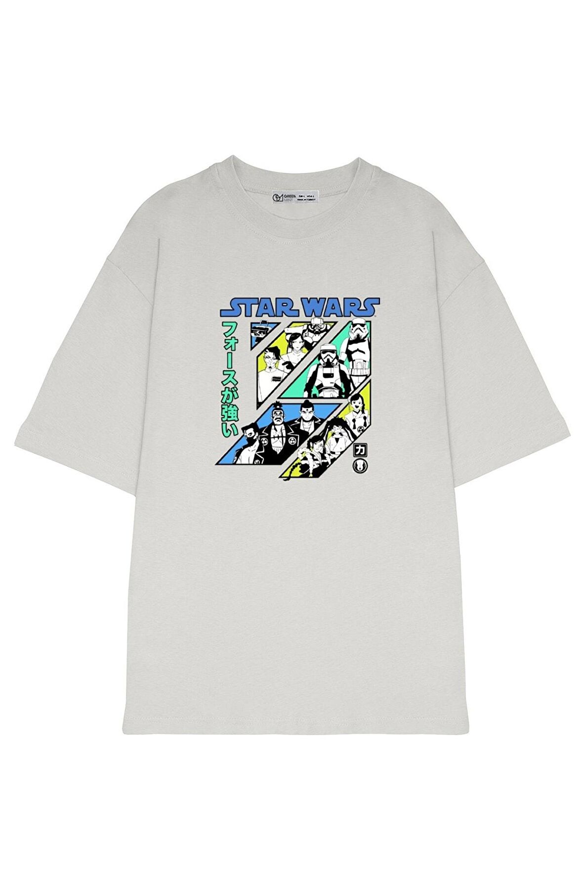 Unisex Oversize T-shirt Star Wars Visions Force Grid