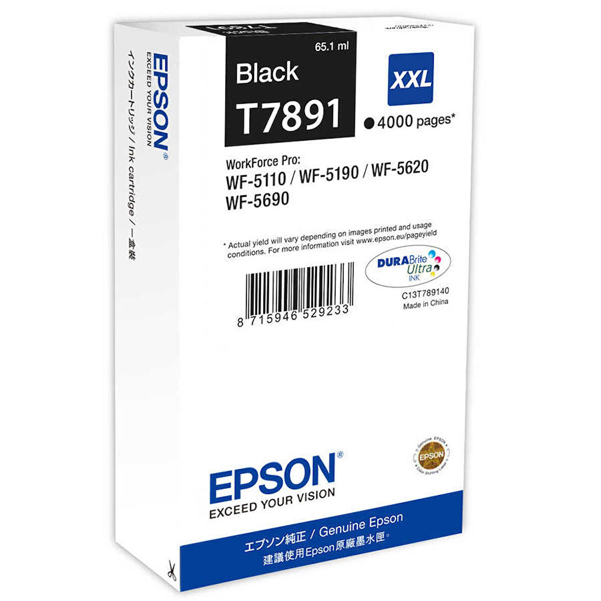 Epson T7891-C13T789140 Siyah Kartuş