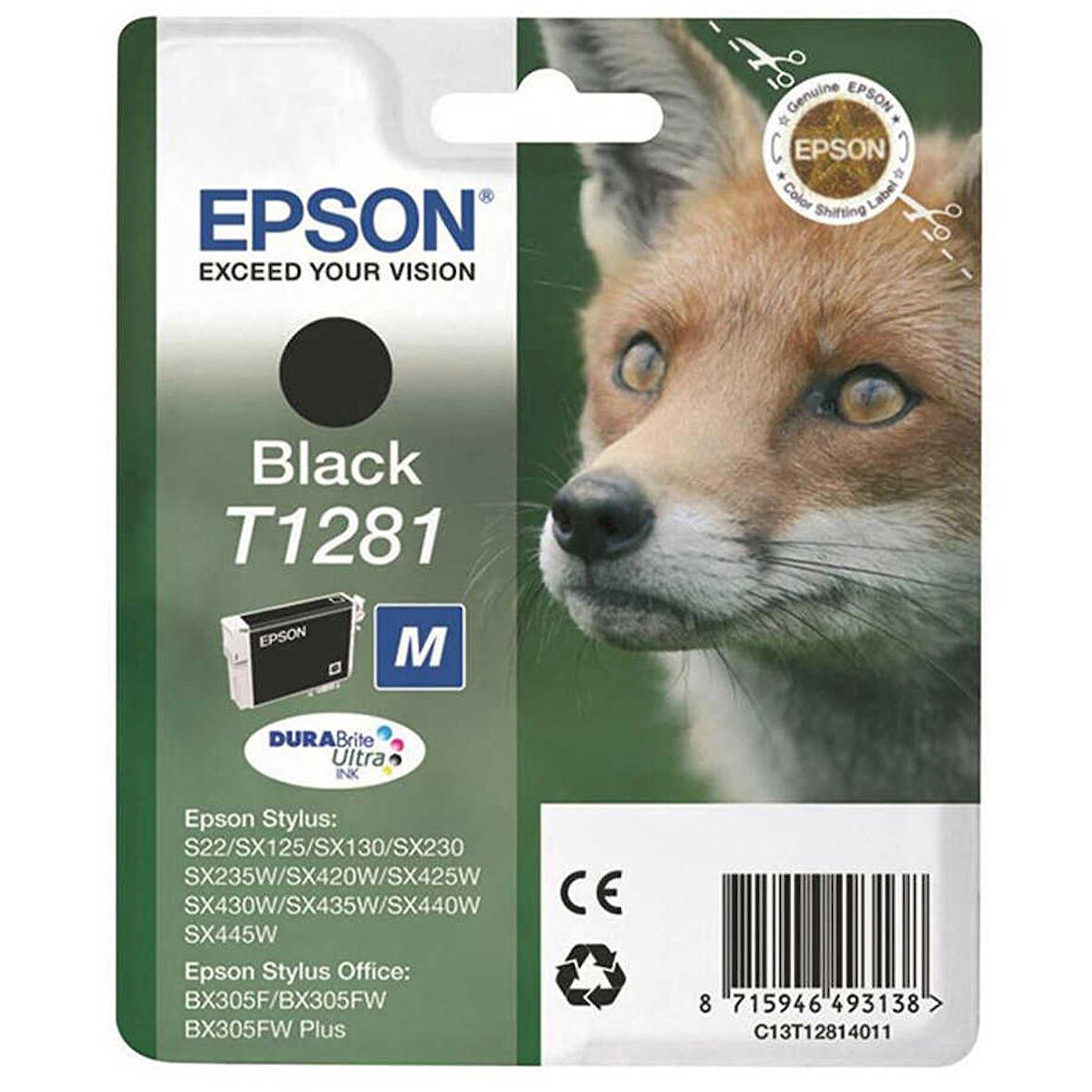 Epson T1281-C13T12814020 Siyah Kartuş