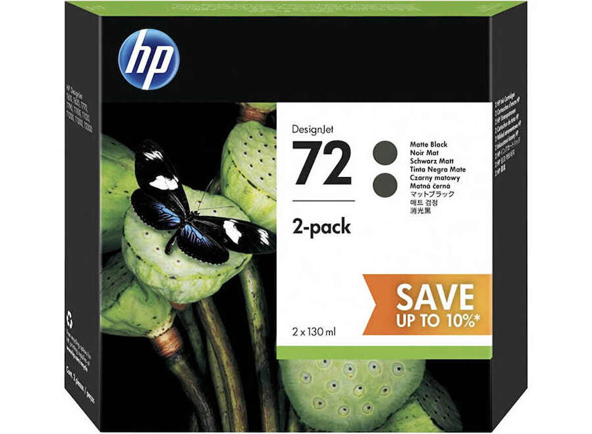 Hp 72-P2V33A Mat Siyah Kartuş 2Li Paket