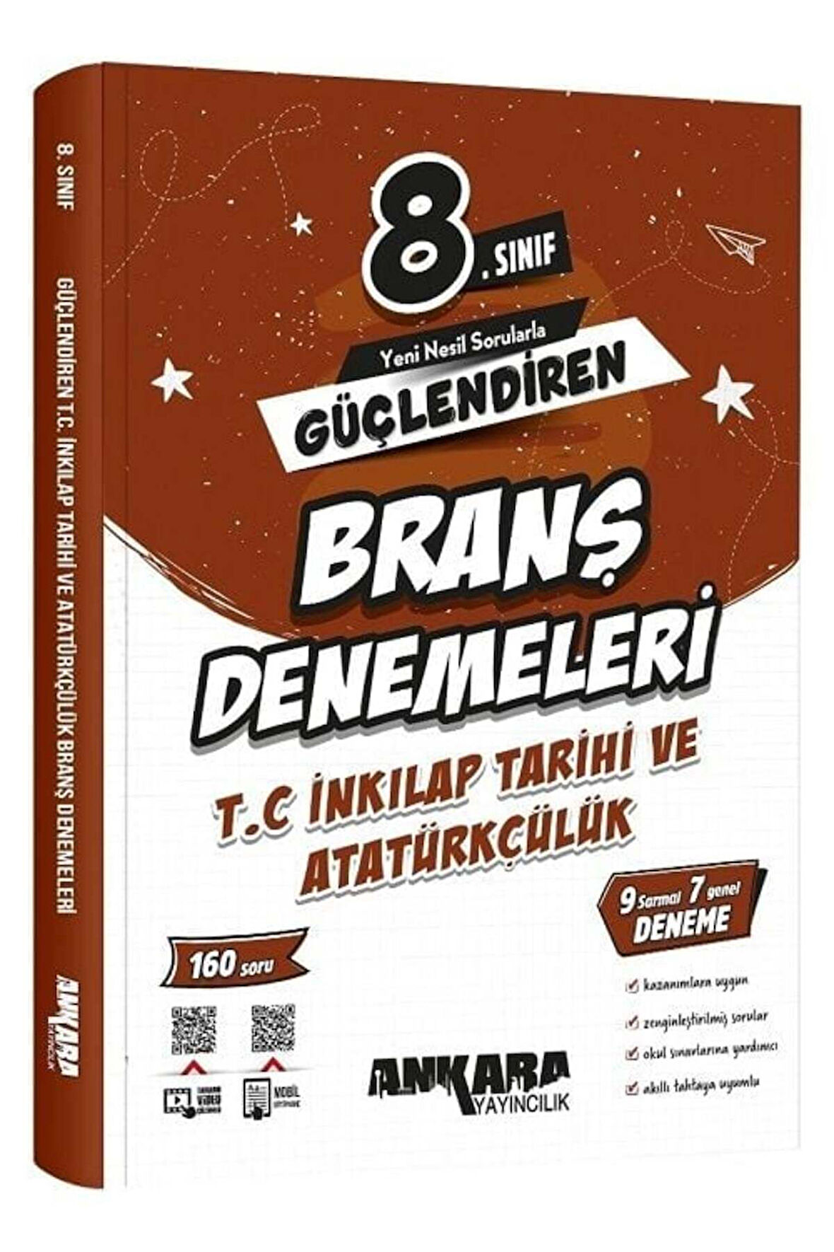 8. Sınıf TC İnkılap Tarihi ve Atatürkçülük Güçlendiren Branş Denemeleri Ankara Yay