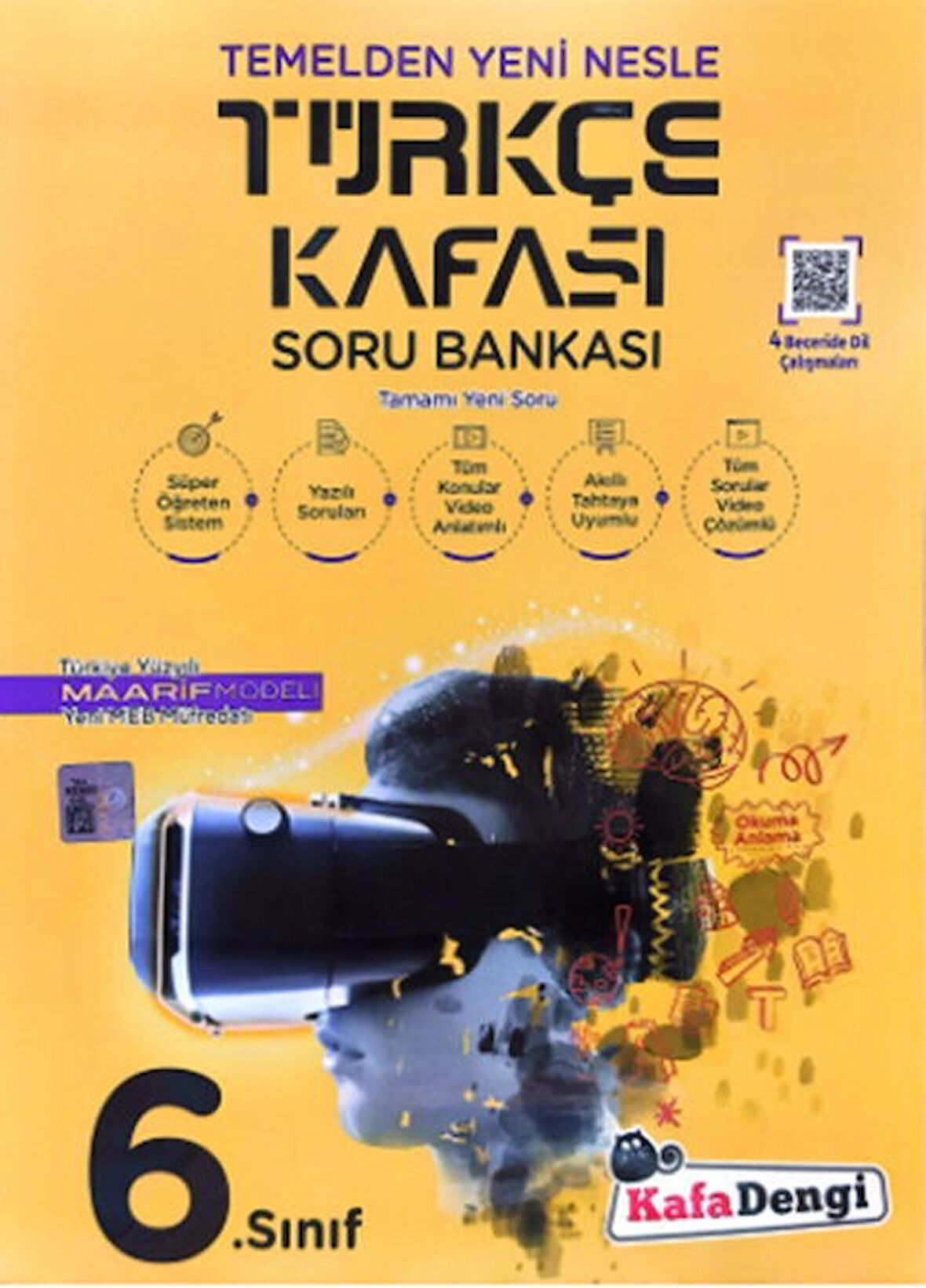 Kafa Dengi Yayınları 6. Sınıf Türkçe Kafası Soru Bankası