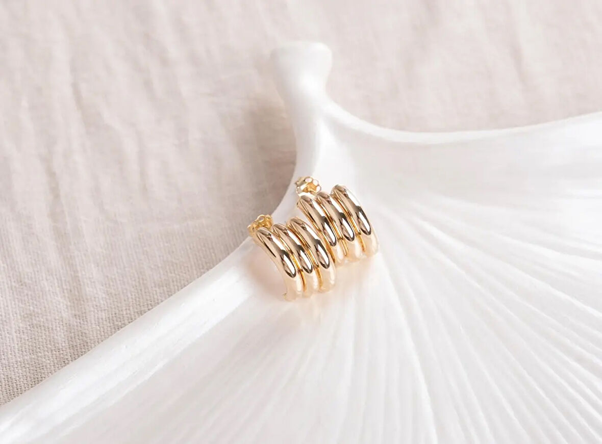 Altın Venüs Burgu Küpe