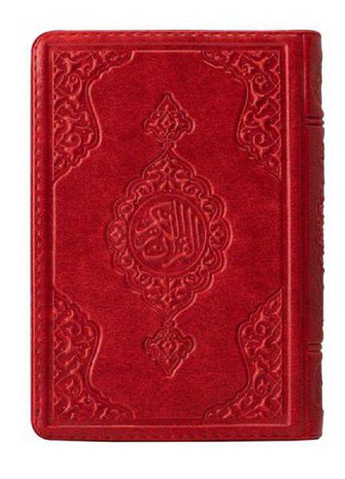 2 Renkli Kırmızı Çanta Boy Kur'an-I Kerim (Yaldızlı-Kılıflı) 2 Renkli Kuranı Kerimler