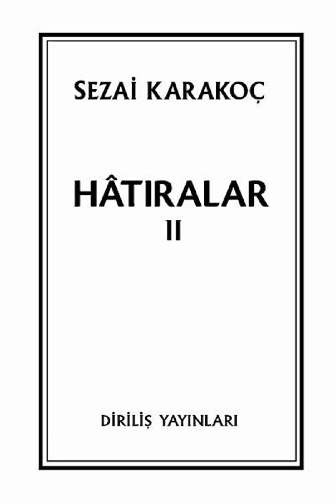 Hatıralar II