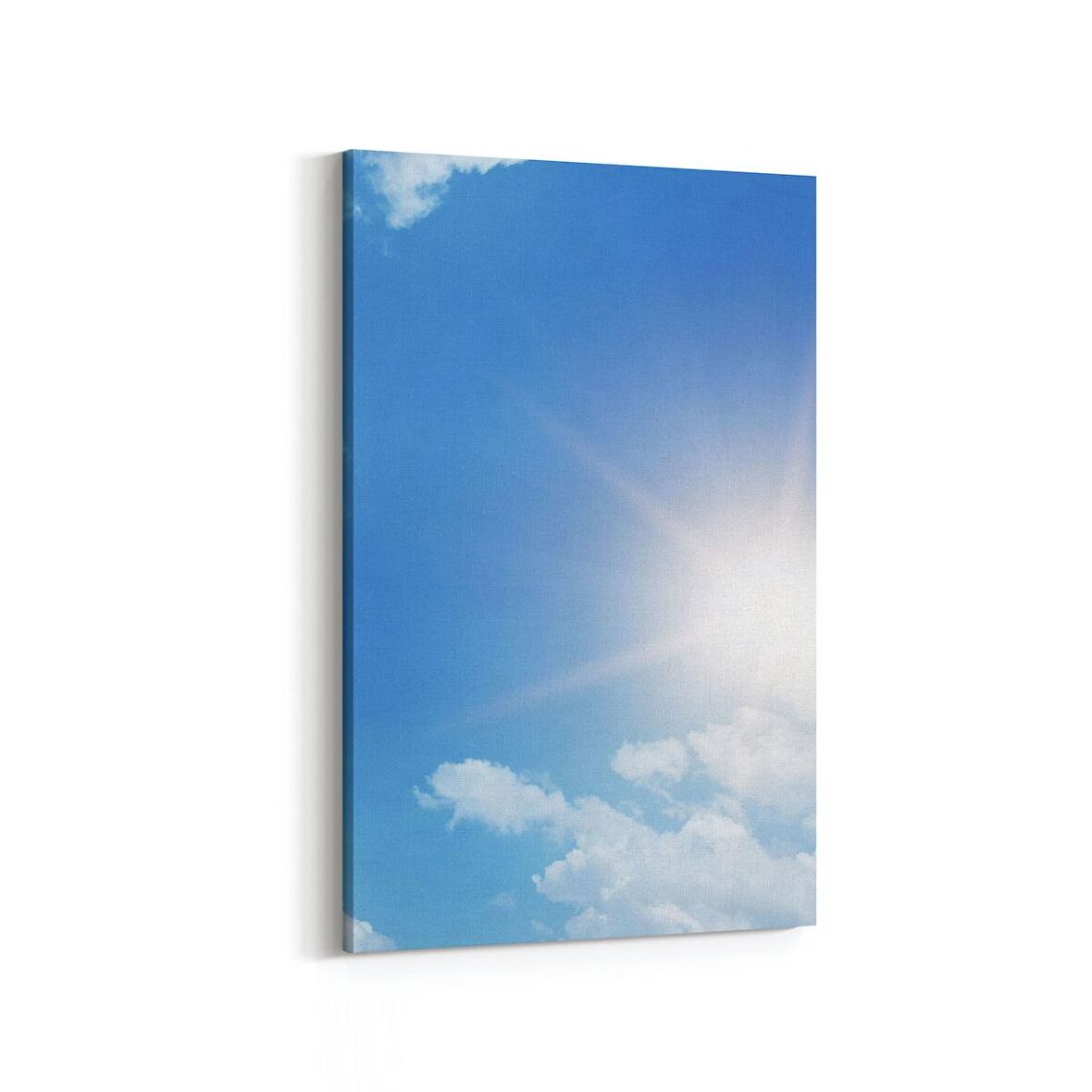 Olla 15707D Gökyüzü Bulut Görseli  Dikey Kanvas Tablo (Ölçü: 70X105)