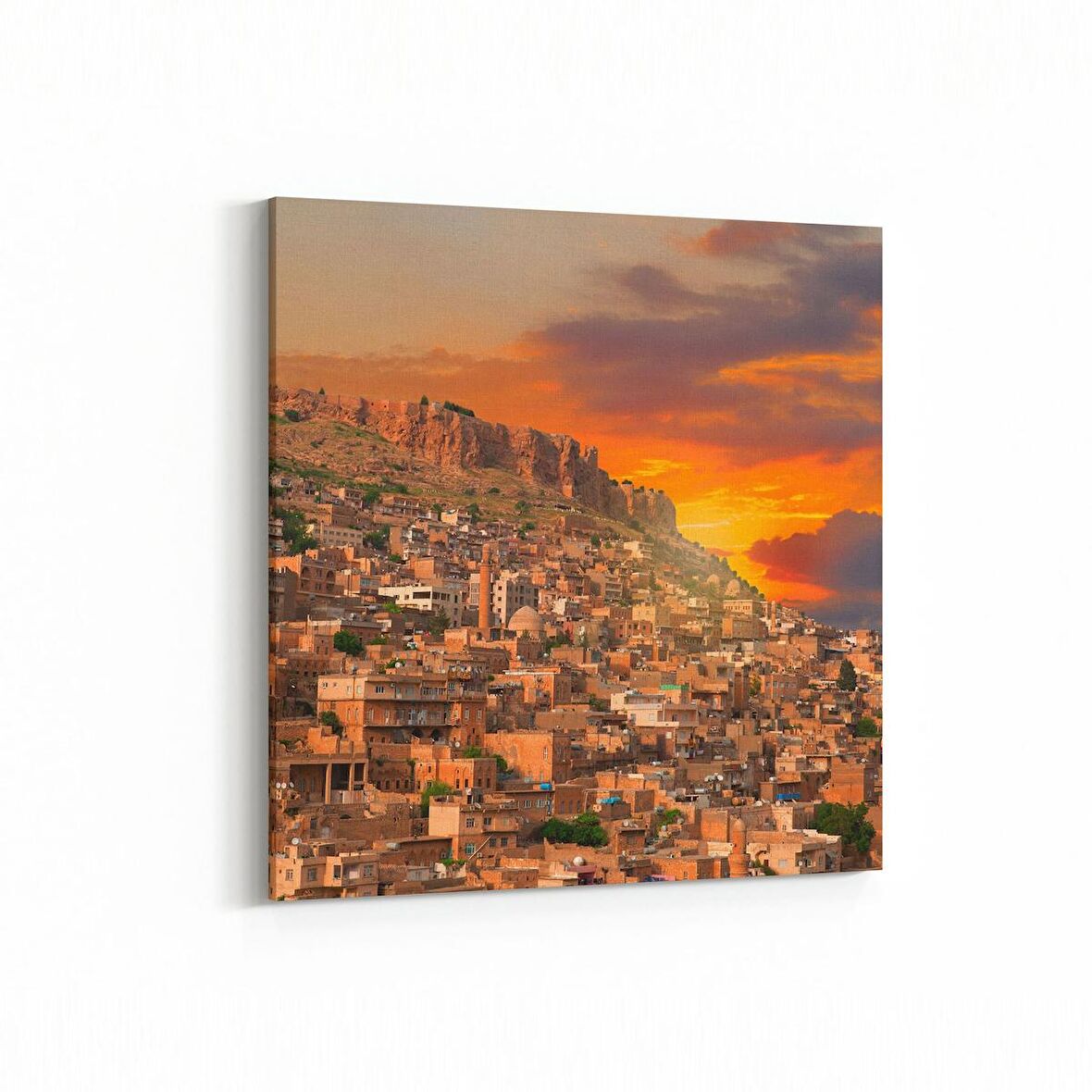 Olla 18227K Yapı Görseli Kare Kanvas Tablo (Ölçü: 25X25)