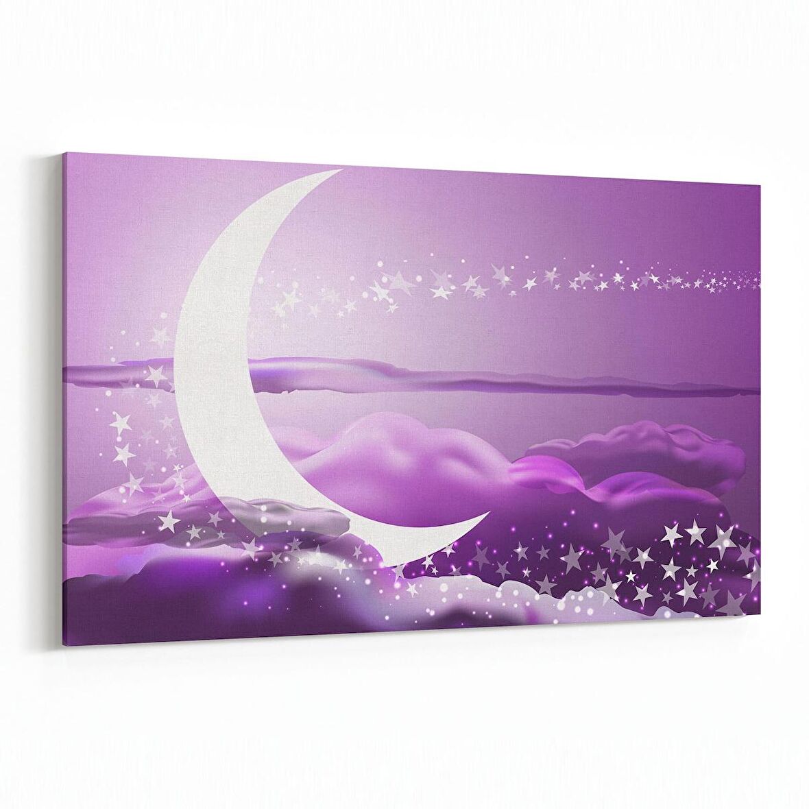 Olla 14657Y Gece Gökyüzü Görseli Yatay Kanvas Tablo (Ölçü: 150X100)