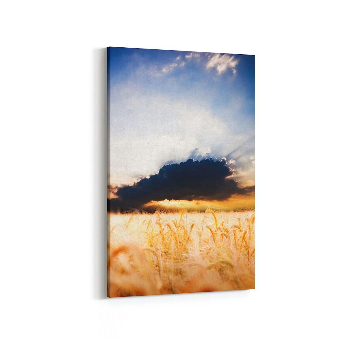 Olla 16032D Günbatımı Görseli Dikey Kanvas Tablo (Ölçü: 70X105)