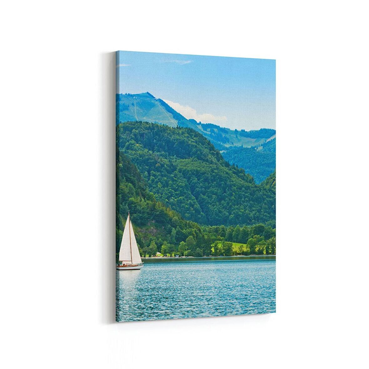 Olla 16567D Kumsal / Sahil Görseli Dikey Kanvas Tablo (Ölçü: 60X90)