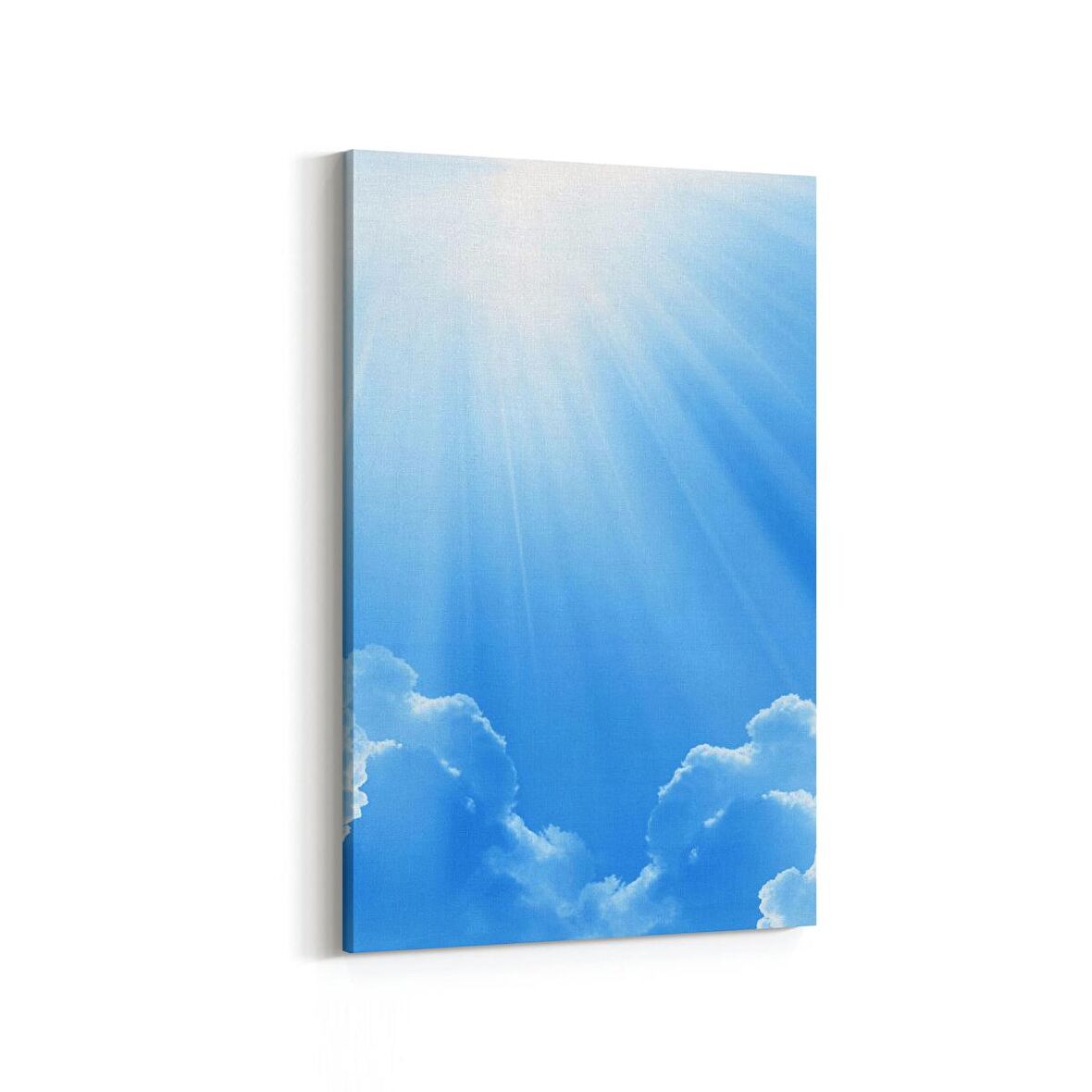 Olla 15737D Gökyüzü Bulut Görseli  Dikey Kanvas Tablo (Ölçü: 20X30)