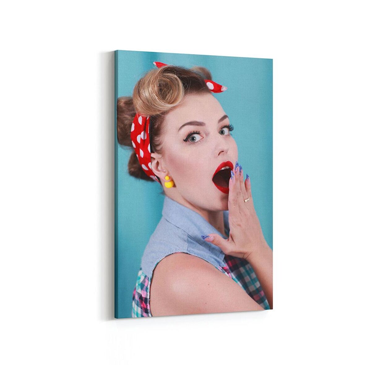 Olla 16993D Model / Manken Görseli Dikey Kanvas Tablo (Ölçü: 100X150)