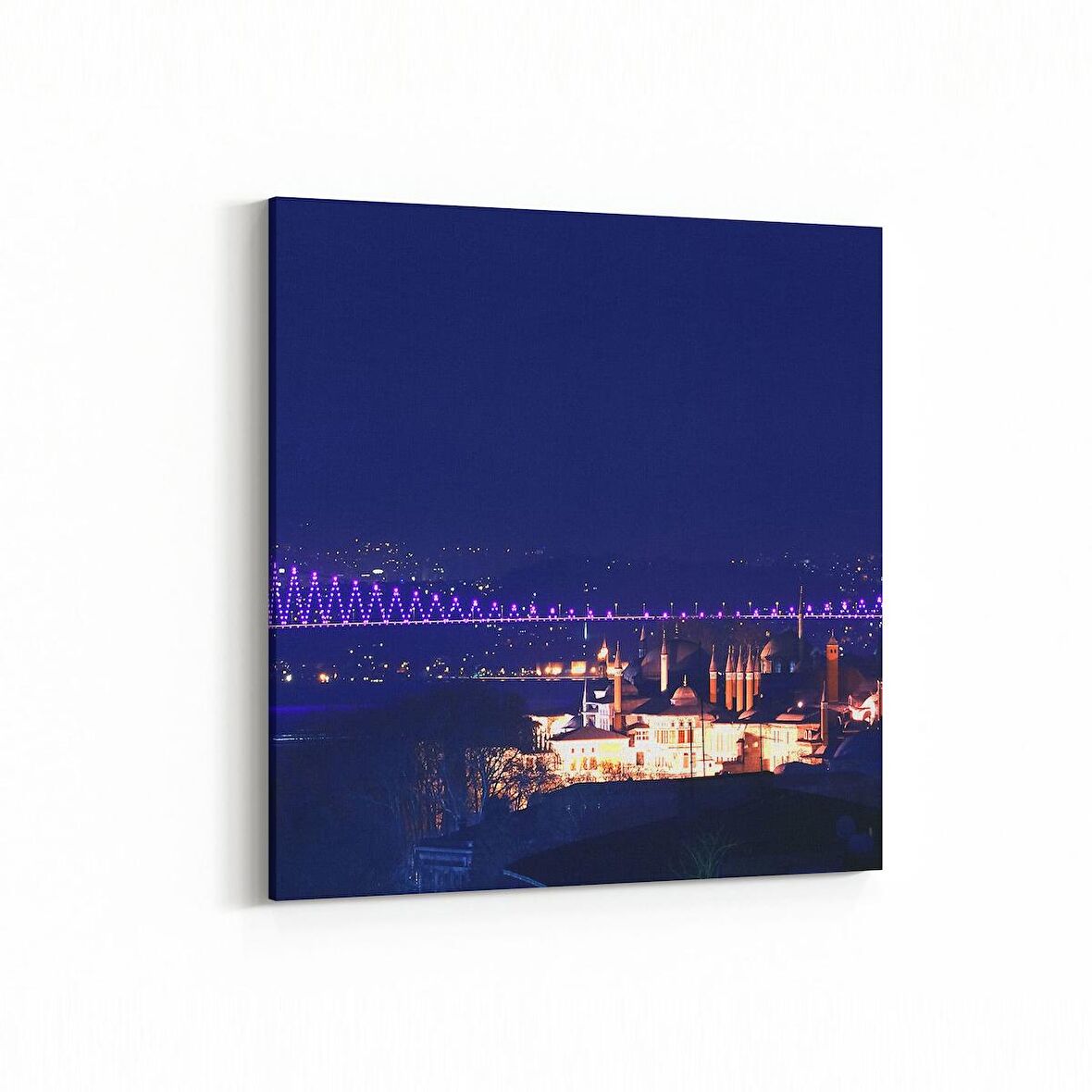 Olla 18970K Yapı Görseli Kare Kanvas Tablo (Ölçü: 25X25)