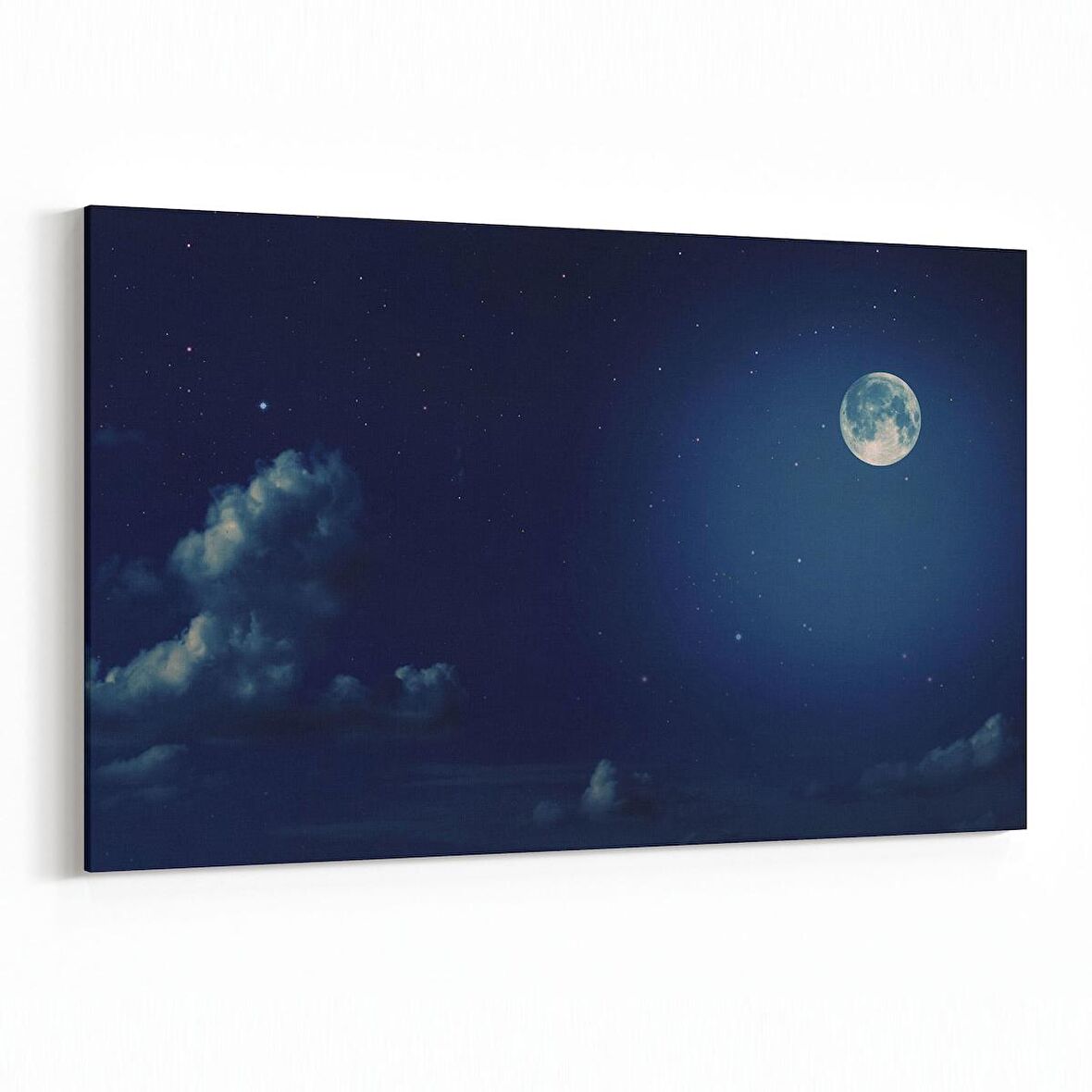 Olla 14849Y Gece Gökyüzü Görseli Yatay Kanvas Tablo (Ölçü: 120X80)