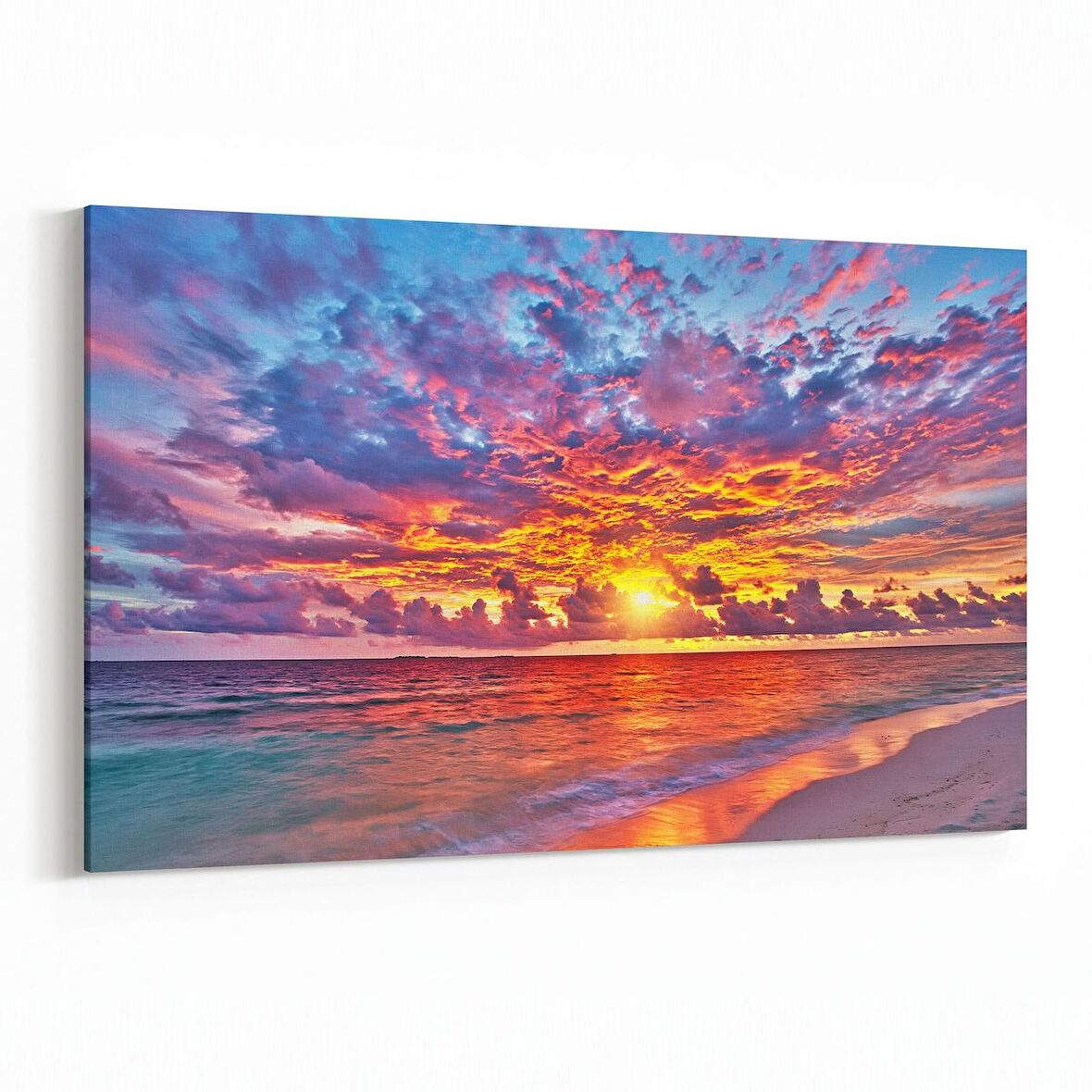 Olla 16028Y Günbatımı Görseli Yatay Kanvas Tablo (Ölçü: 150X100)