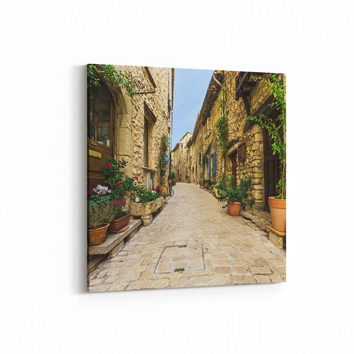 Olla 18358K Yapı Görseli Kare Kanvas Tablo (Ölçü: 30X30)