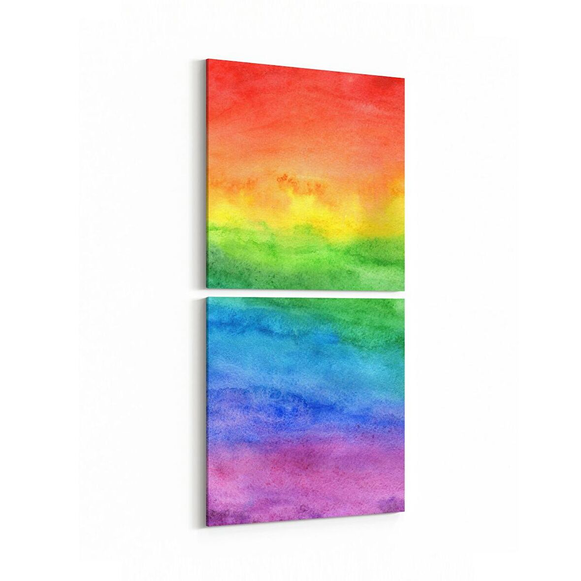 Olla 10393K2D Abstract Görsel Kare 2'li Dikey Kanvas Tablo (Ölçü: 30X65)