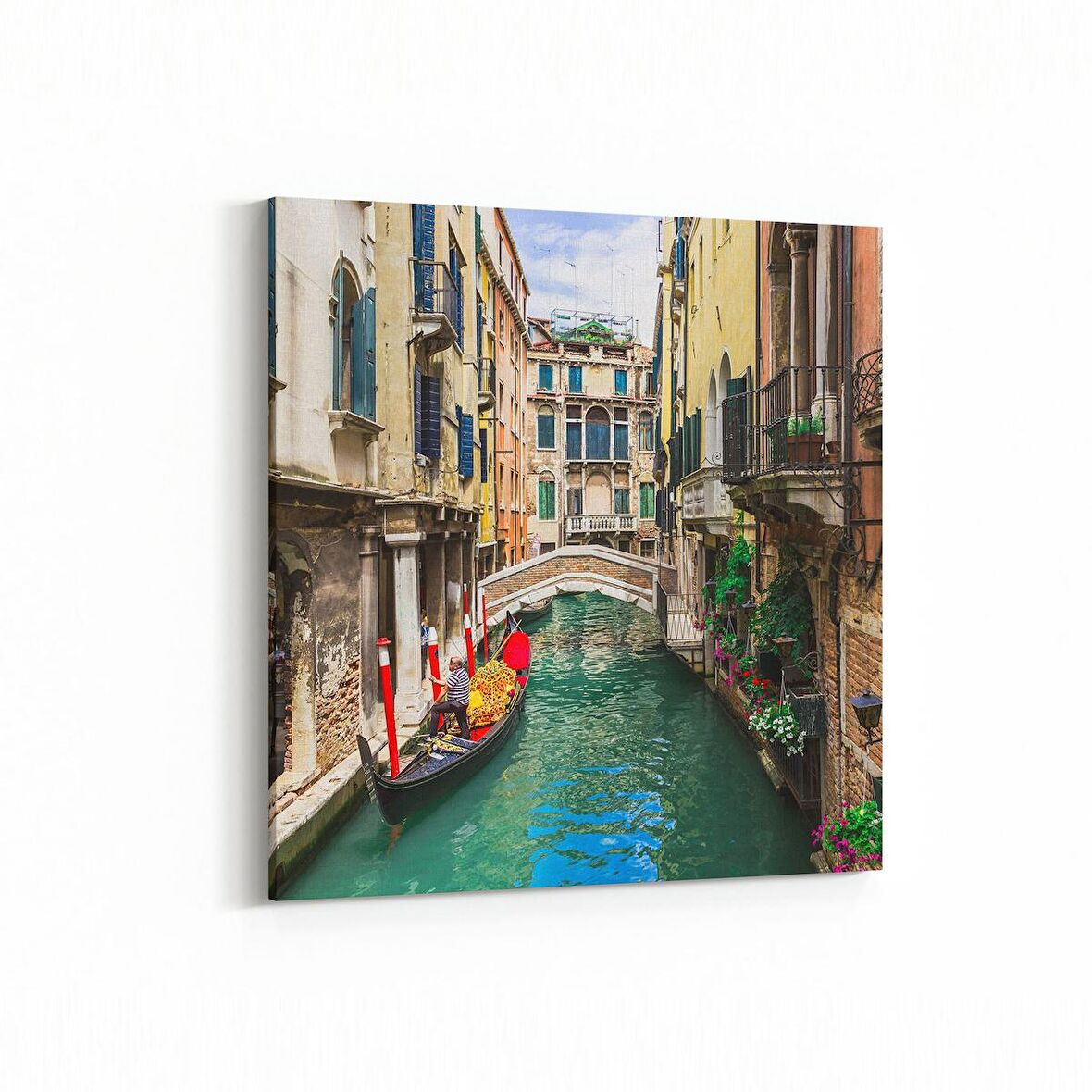 Olla 18363K Yapı Görseli Kare Kanvas Tablo (Ölçü: 30X30)