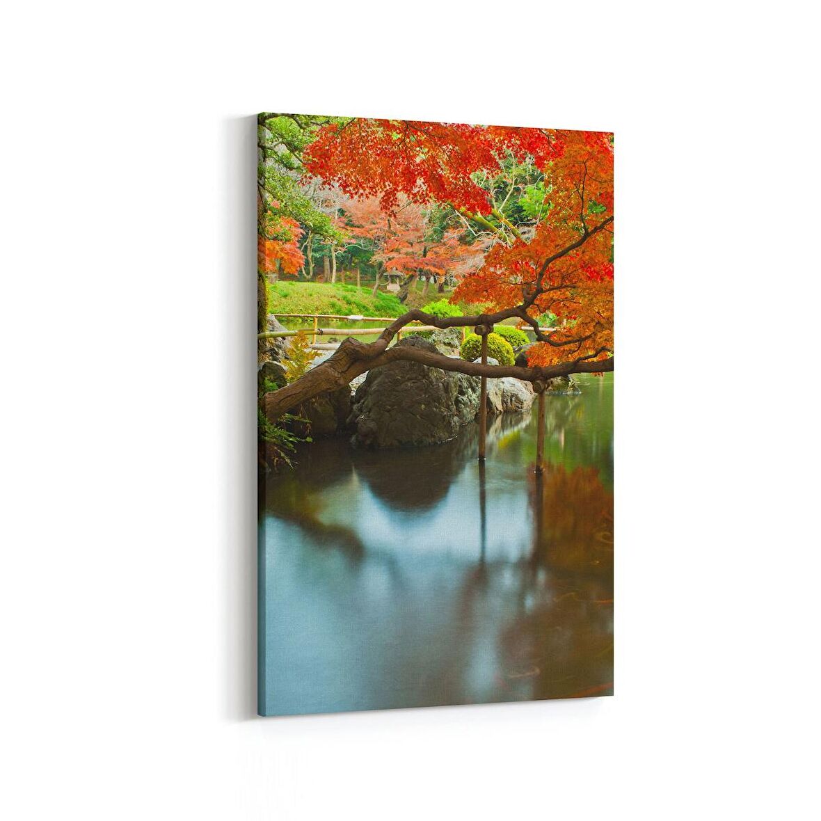 Olla 13343D Doğa / Manzara Görseli Dikey Kanvas Tablo (Ölçü: 60X90)