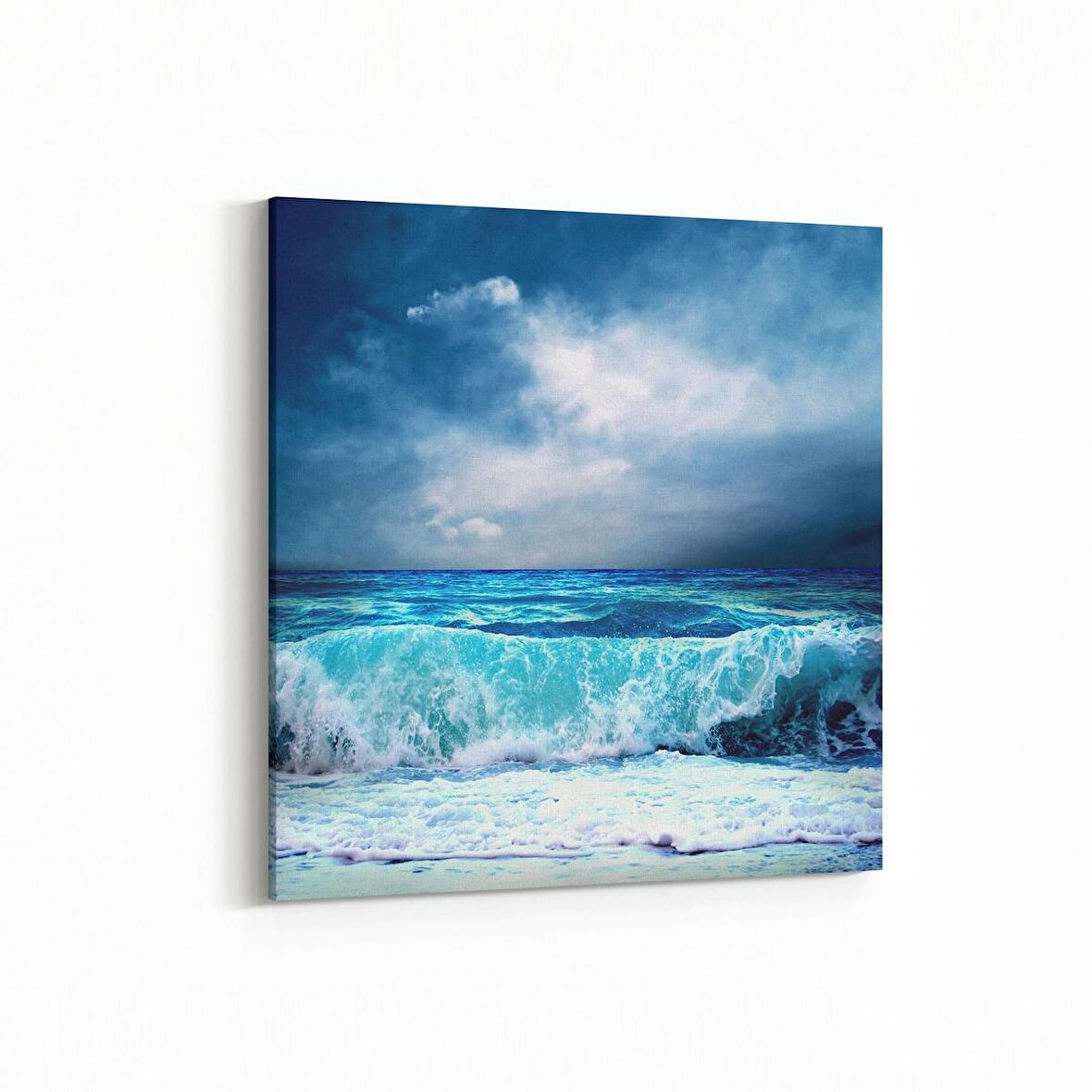 Olla 13019K Deniz / Okyanus Görseli Kare Kanvas Tablo (Ölçü: 60X60)