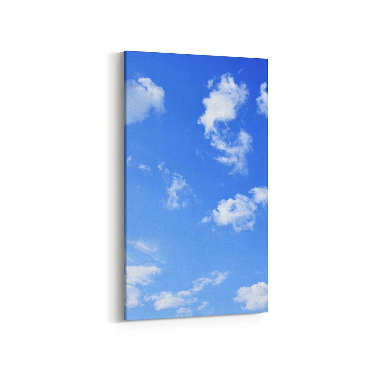 Olla 15587DD Gökyüzü Bulut Görseli  Dikey Dar Kanvas Tablo (Ölçü: 40X80)